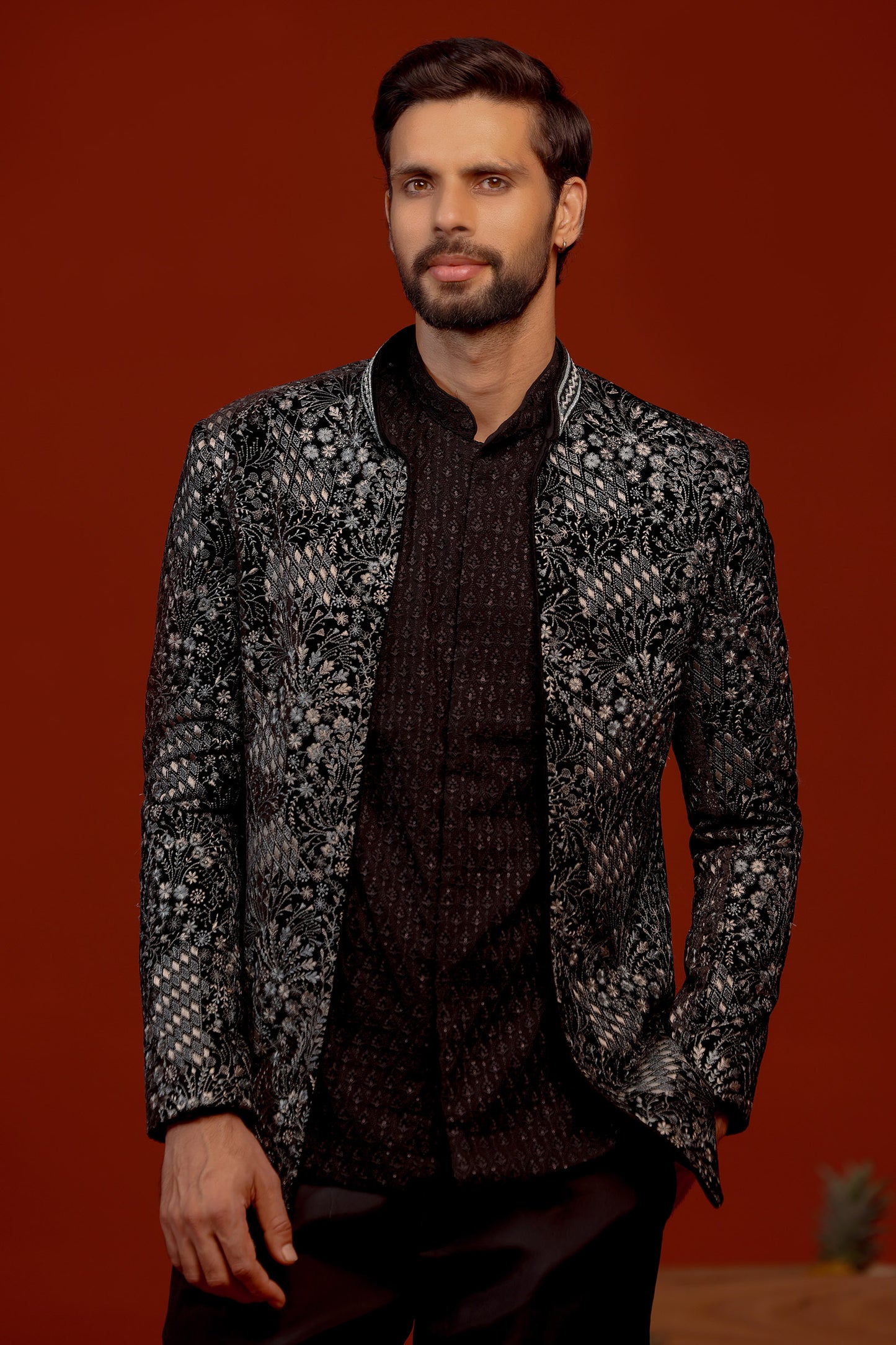 RITHVIK BLACK JODHPURI SET