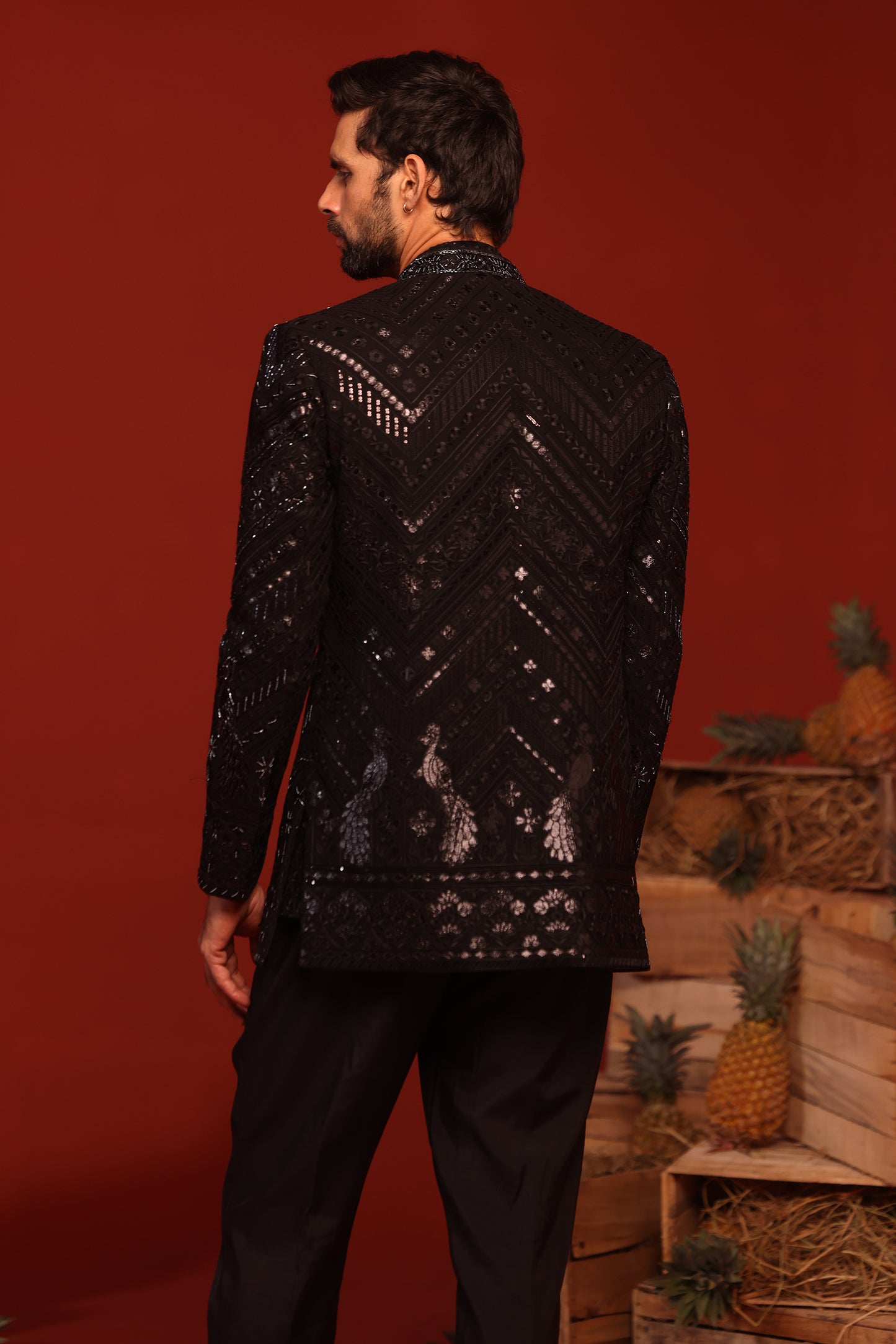 ANMAY BLACK JODHPURI SET