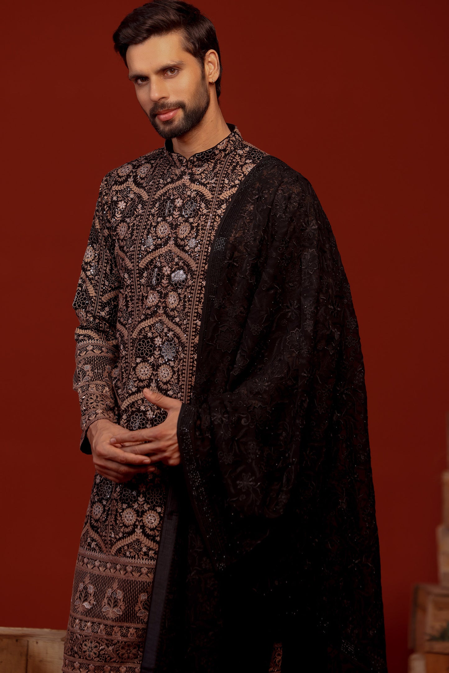 VIDHUR BLACK KURTA SET