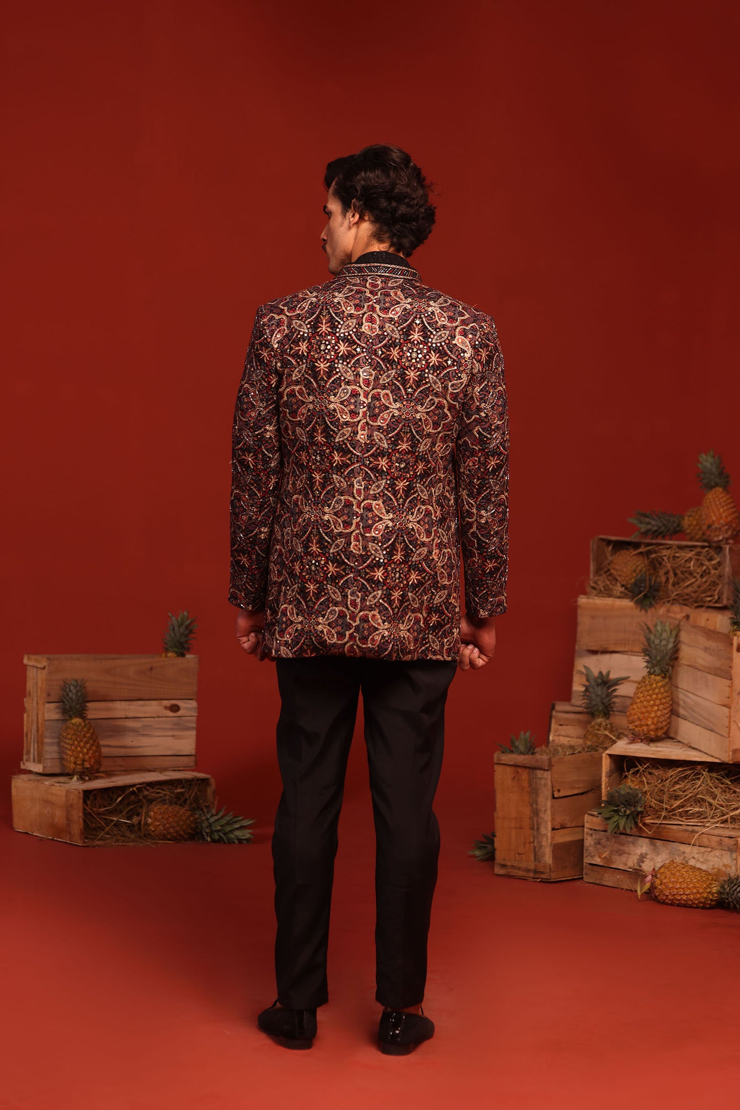 VIBHOR BLACK JODHPURI SET