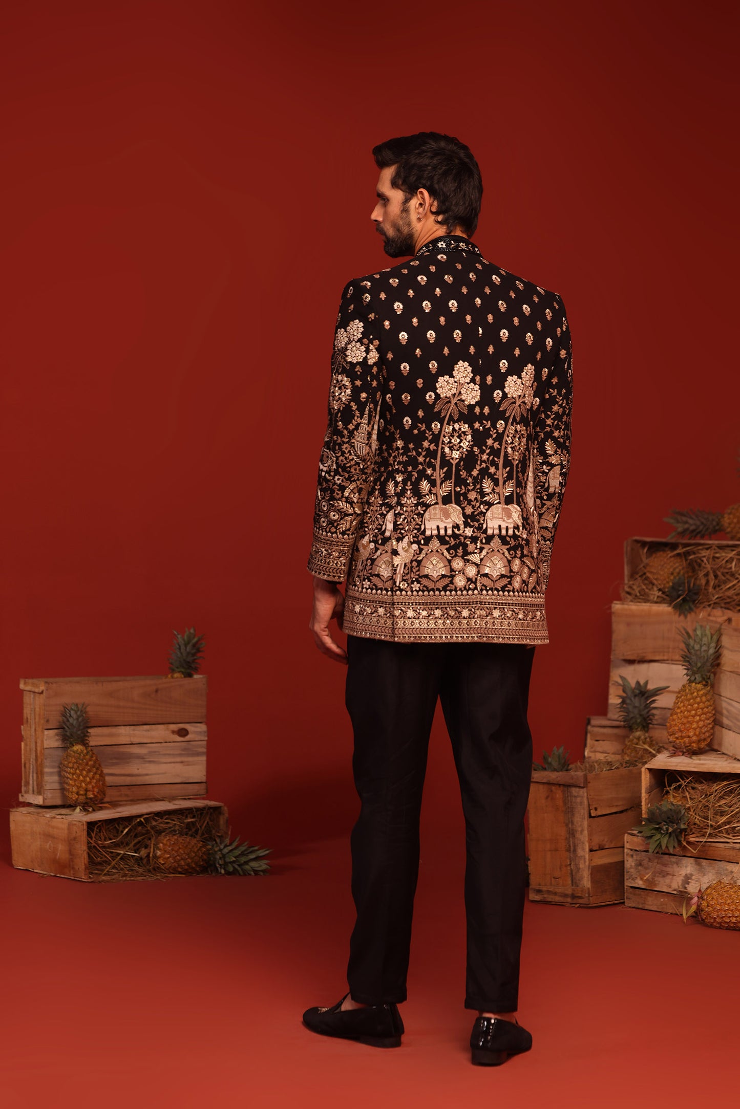 SUKRIT BLACK JODHPURI SET