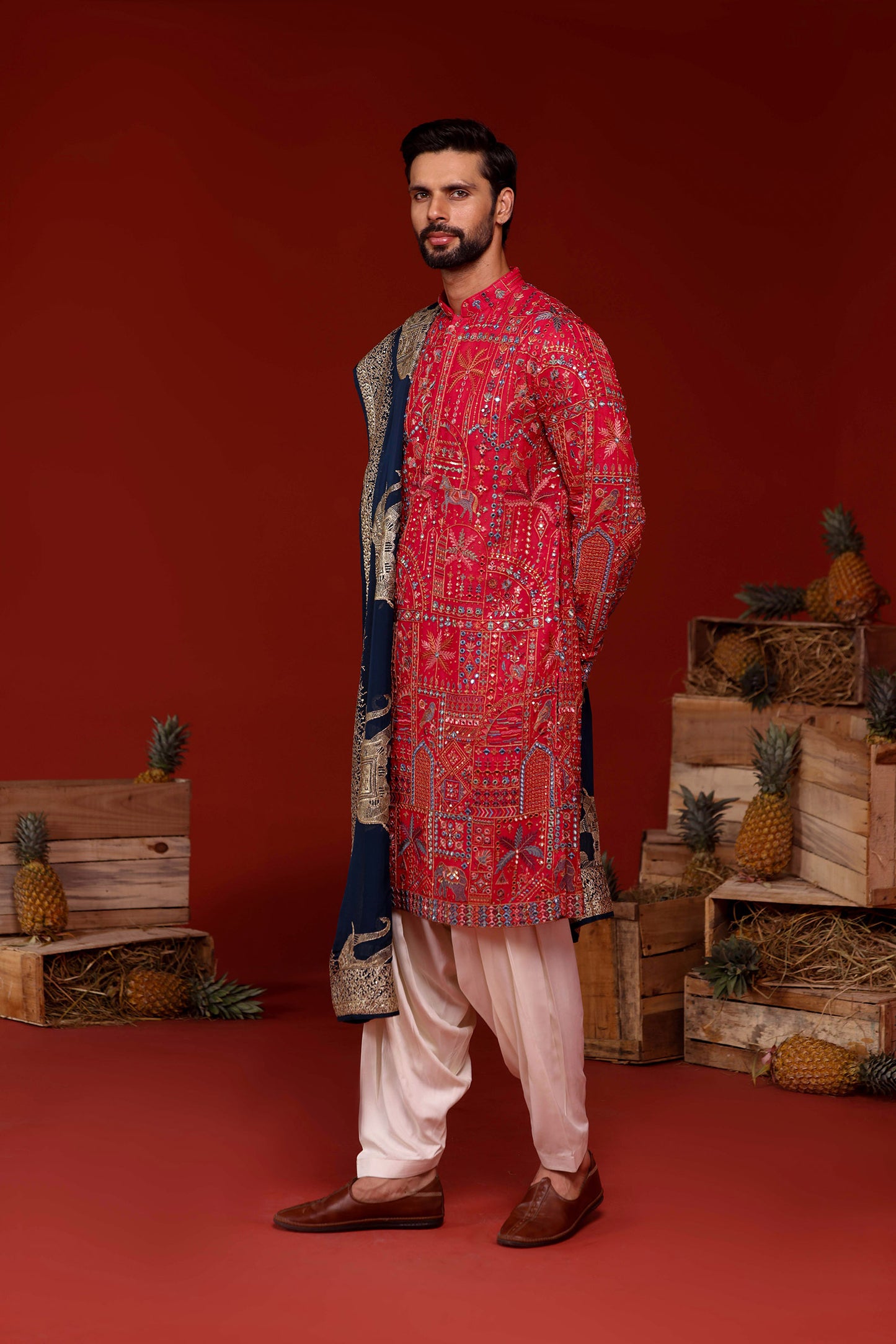 UTTAM HOT PINK KURTA SET