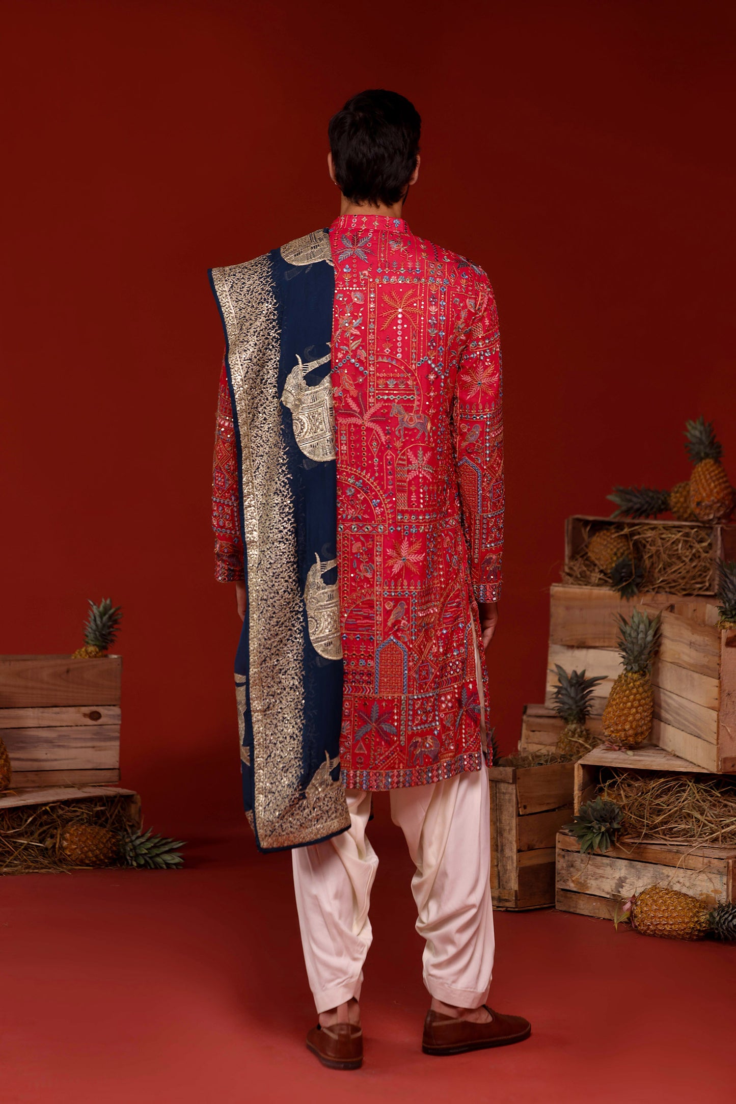 UTTAM HOT PINK KURTA SET