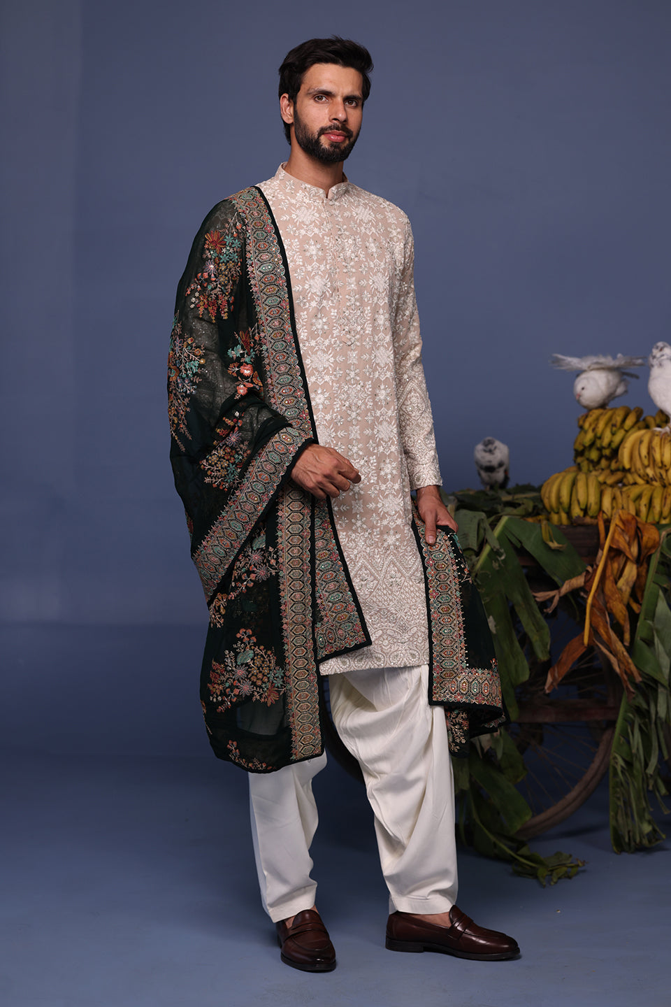 FAIZ BEIGE KURTA SET