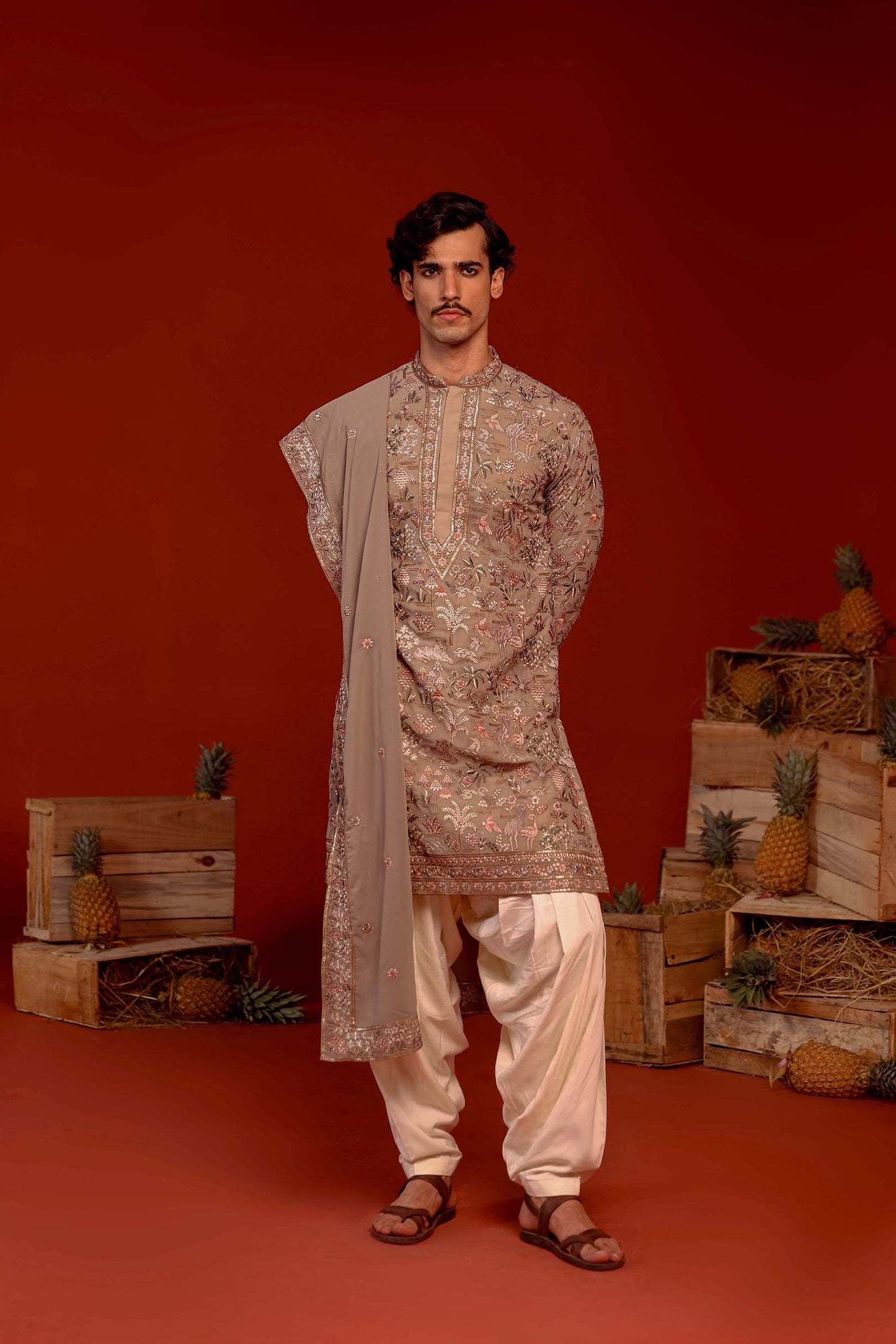 SHAURYA GREY KURTA SET