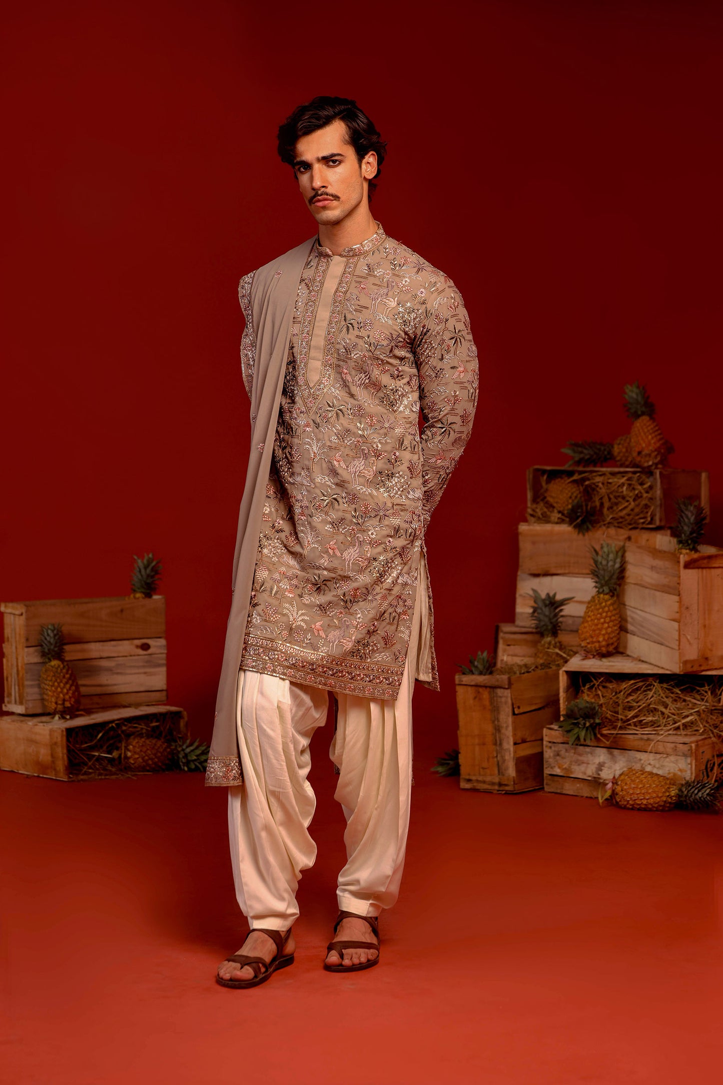 SHAURYA GREY KURTA SET