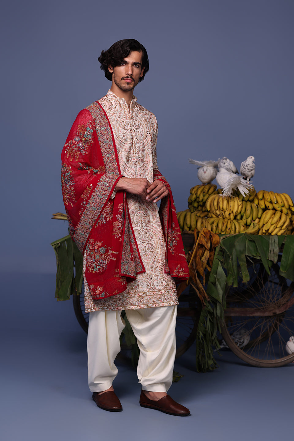 KHUSRO PINK KURTA SET