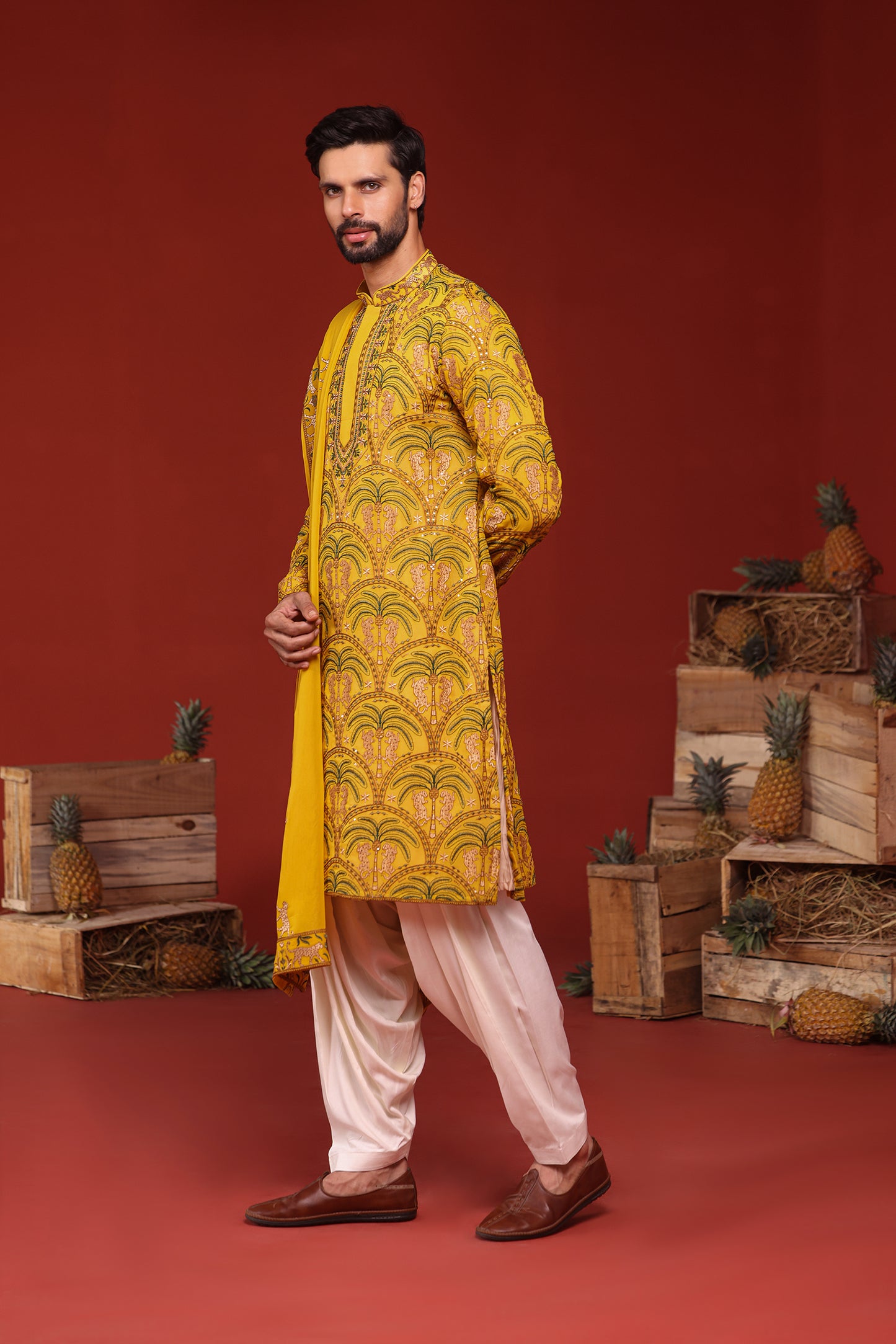 CHAITANYA HALDI KURTA SET