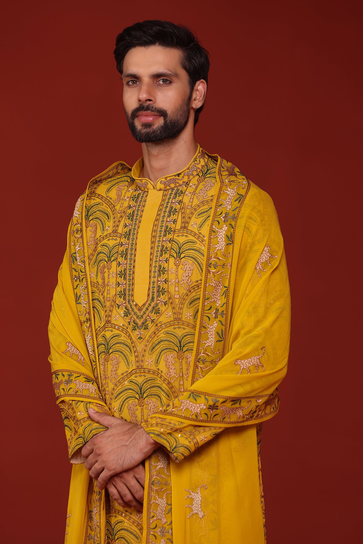 CHAITANYA HALDI KURTA SET