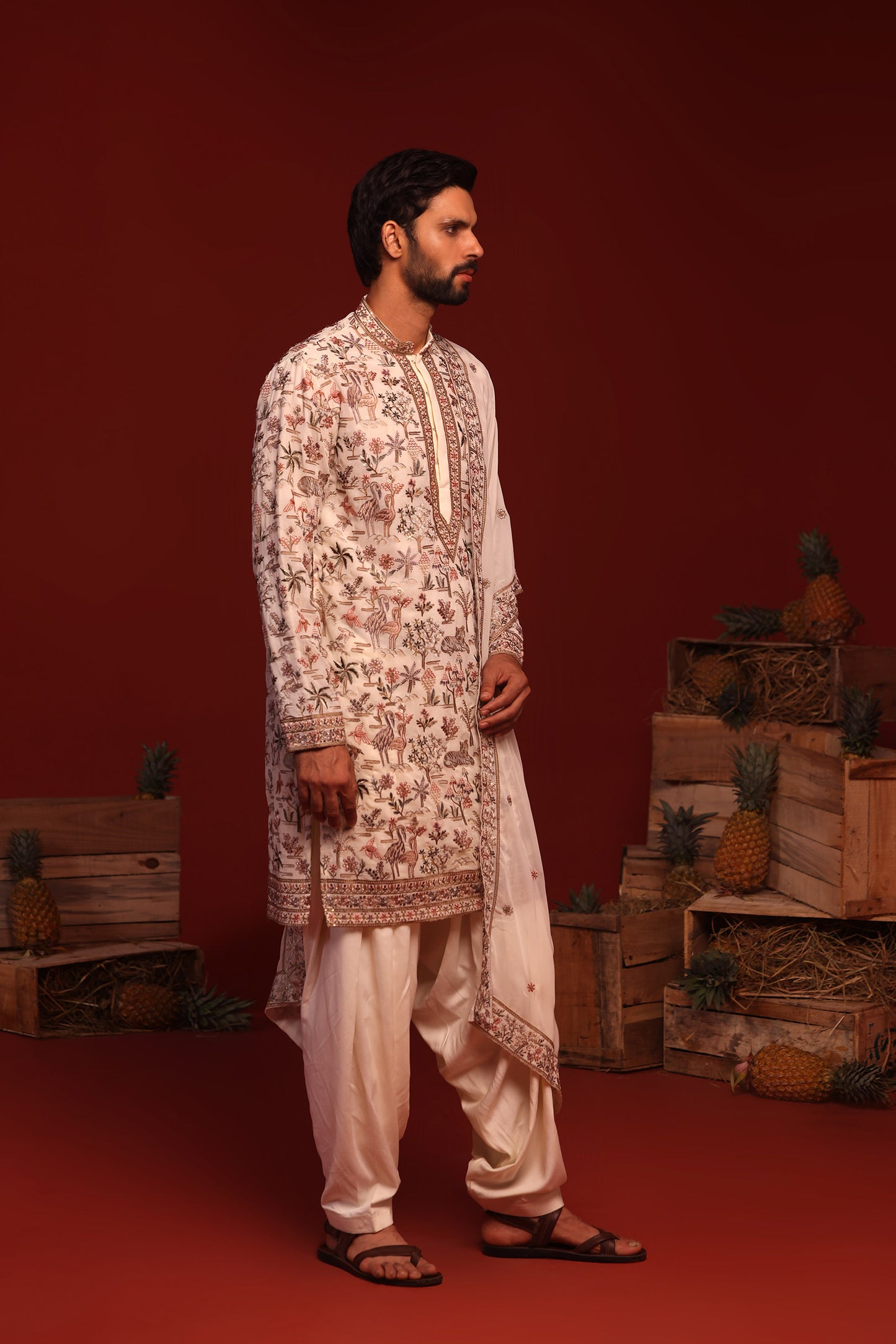 CHINMAY IVORY KURTA SET