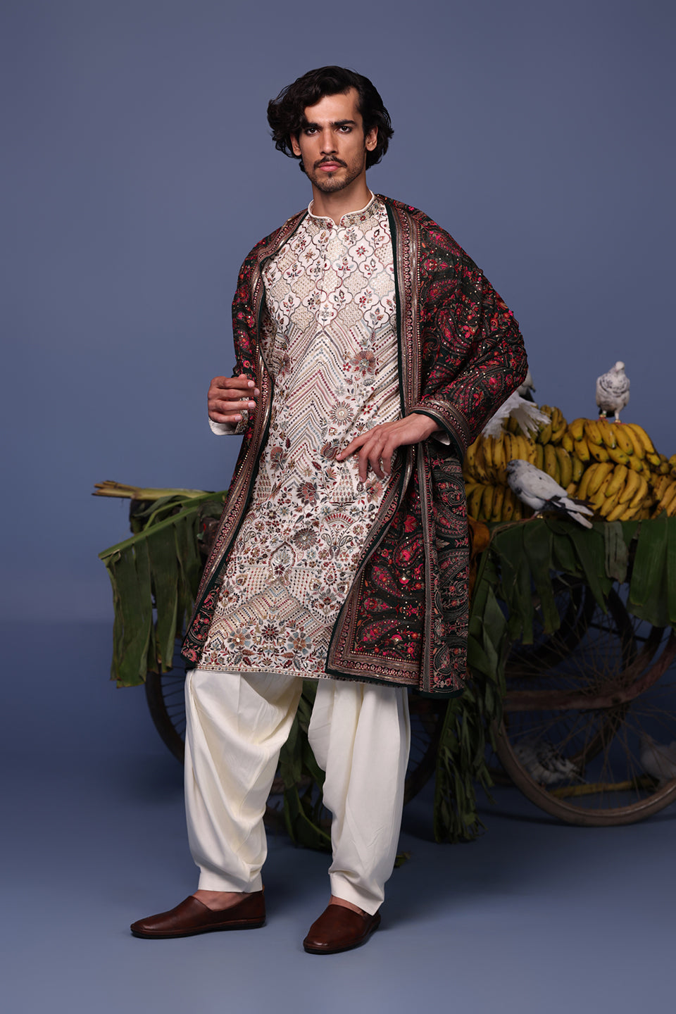 ABROO IVORY KURTA SET
