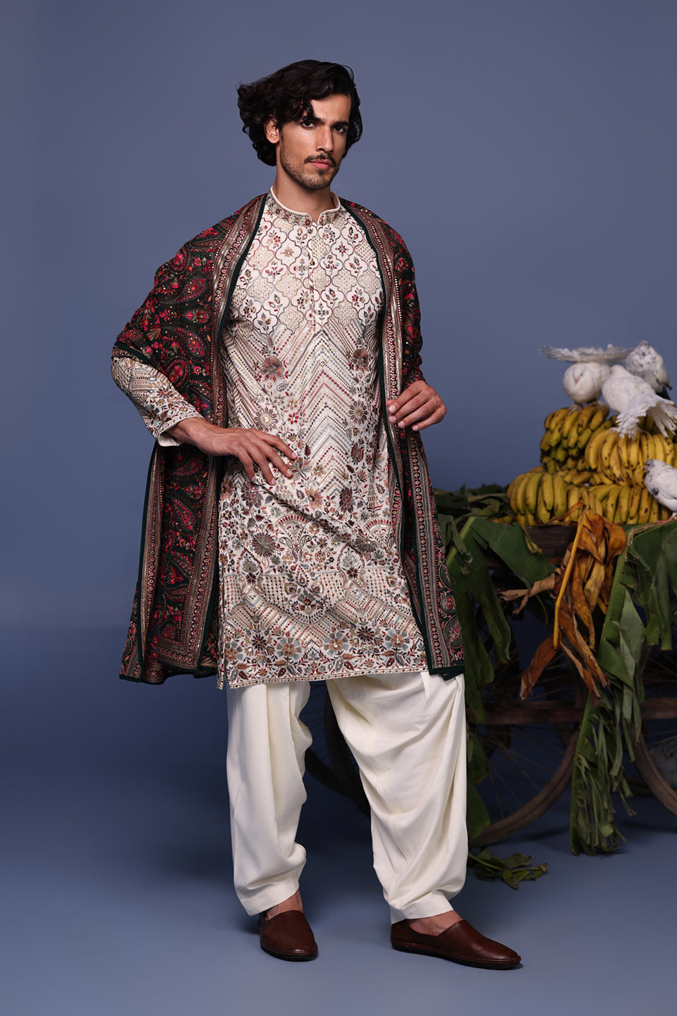 ABROO IVORY KURTA SET