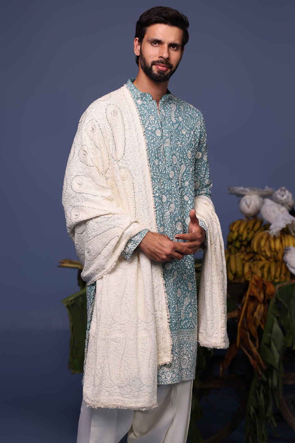JAHAN BLUE KURTA SET