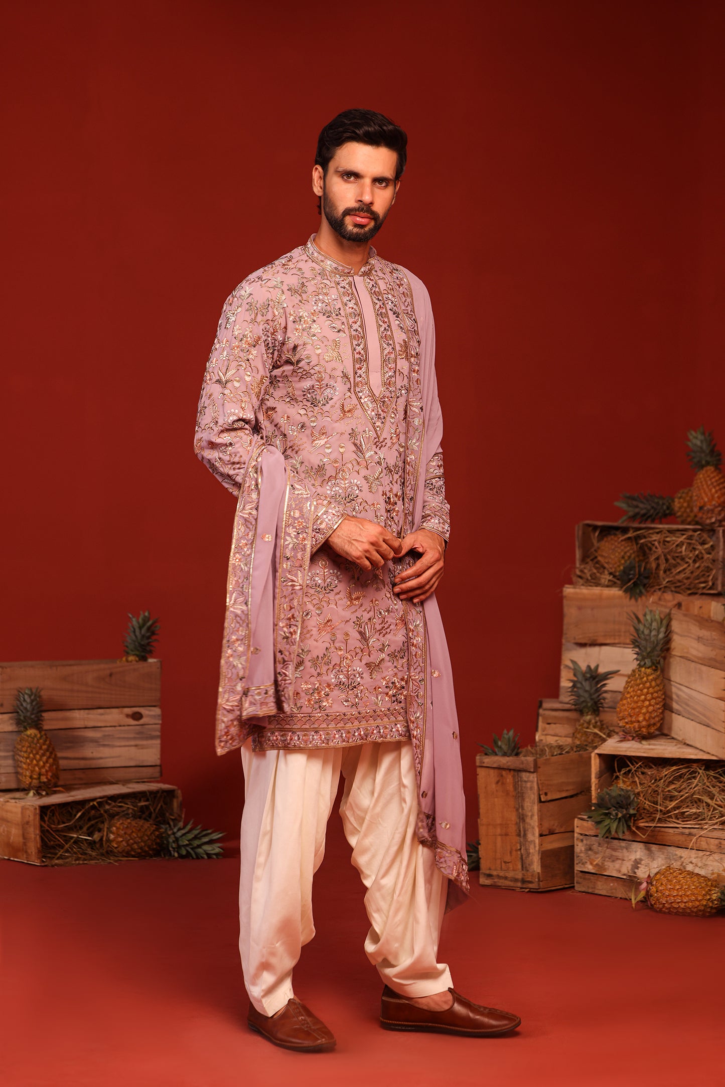 MAYUR MAUVE PURPLE KURTA SET