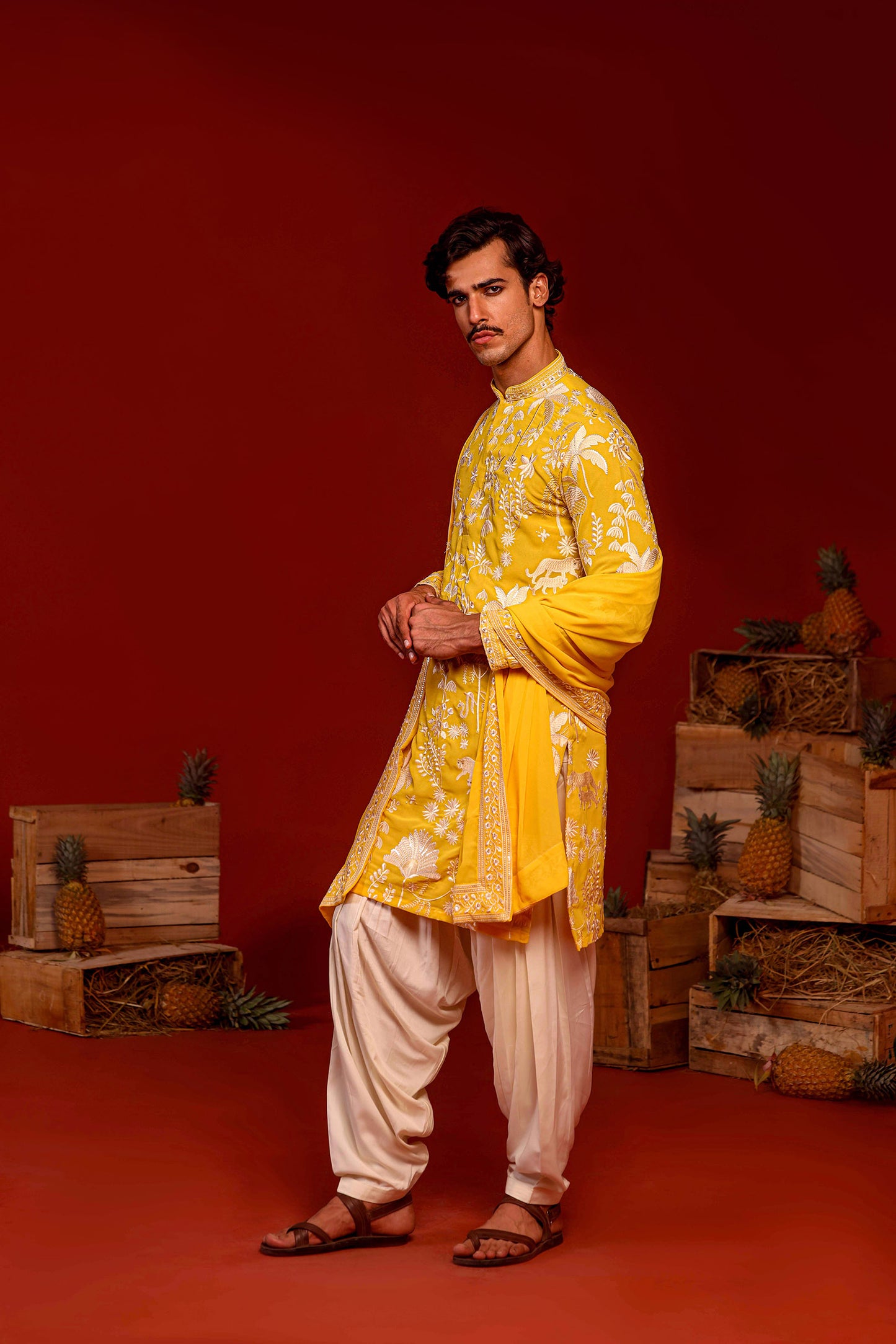 HRITEN HALDI KURTA SET