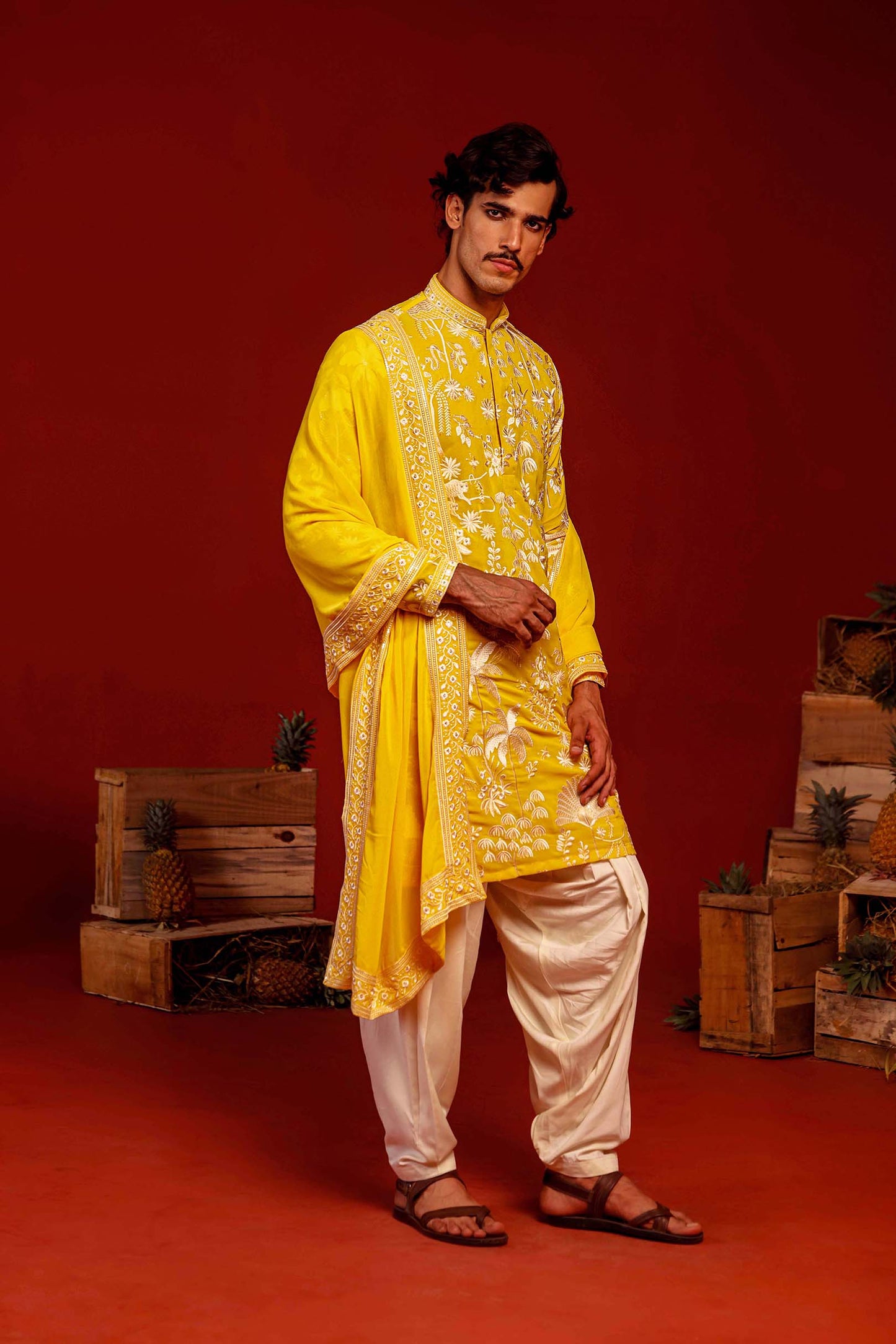 HRITEN HALDI KURTA SET