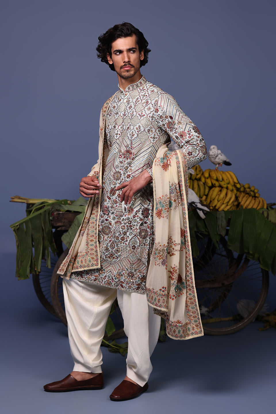 FALAK BLUE KURTA SET