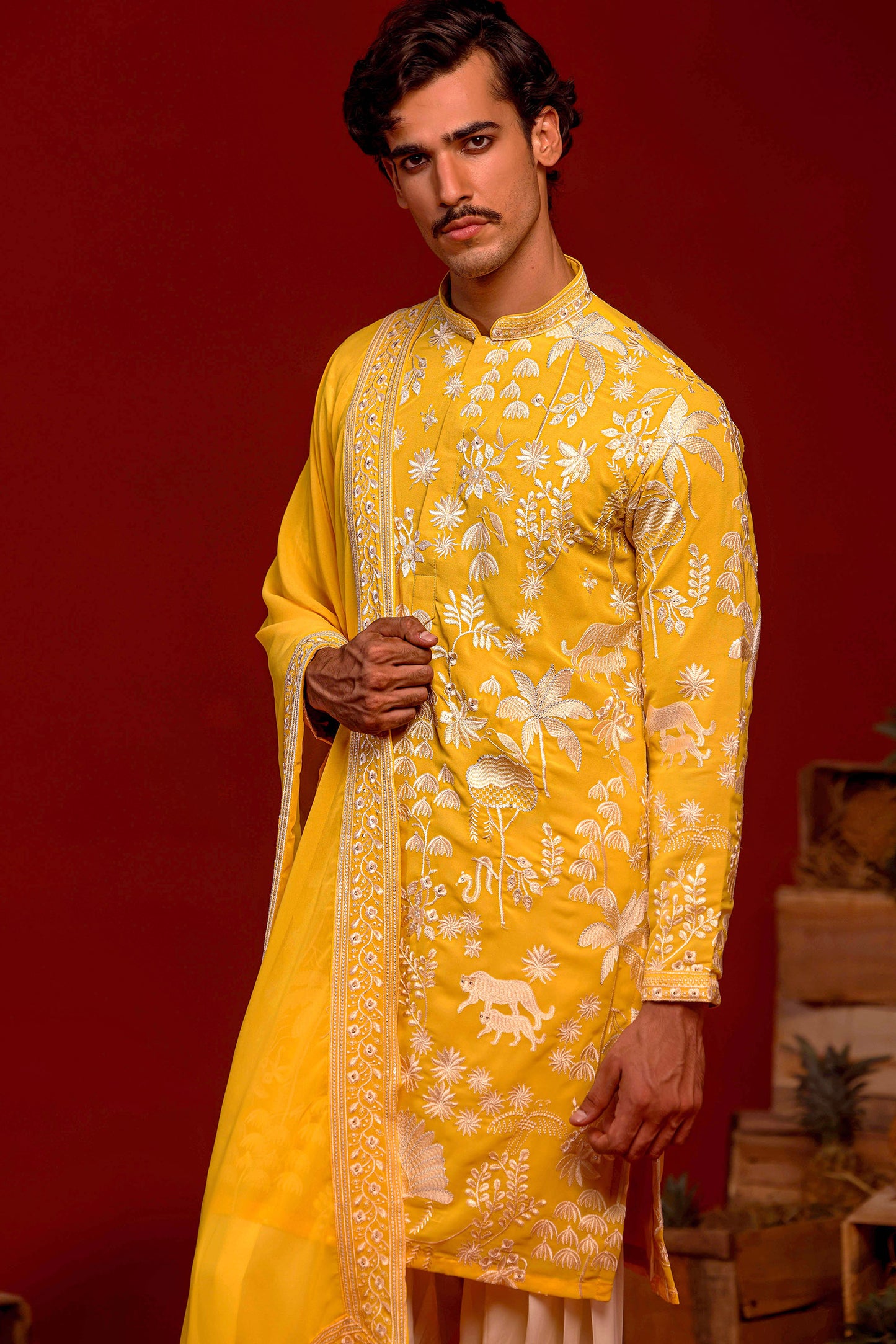 HRITEN HALDI KURTA SET