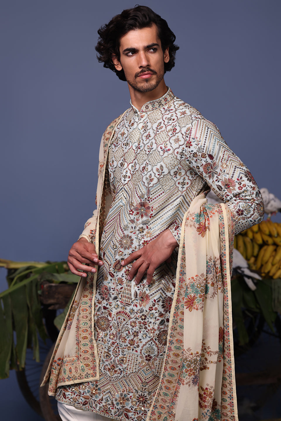 FALAK BLUE KURTA SET