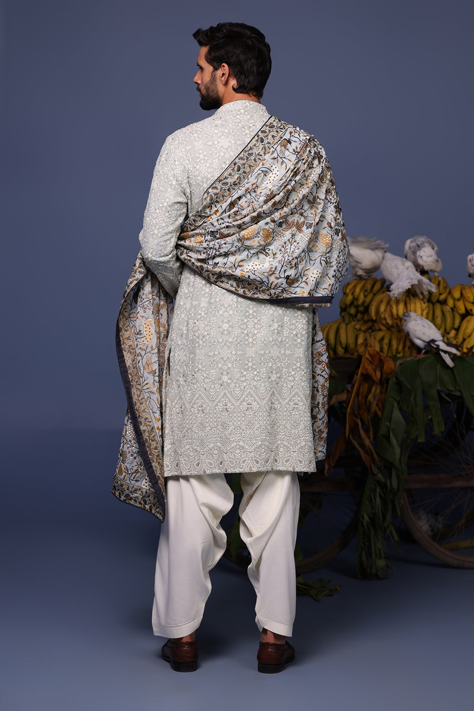 ALIF BLUE KURTA SET