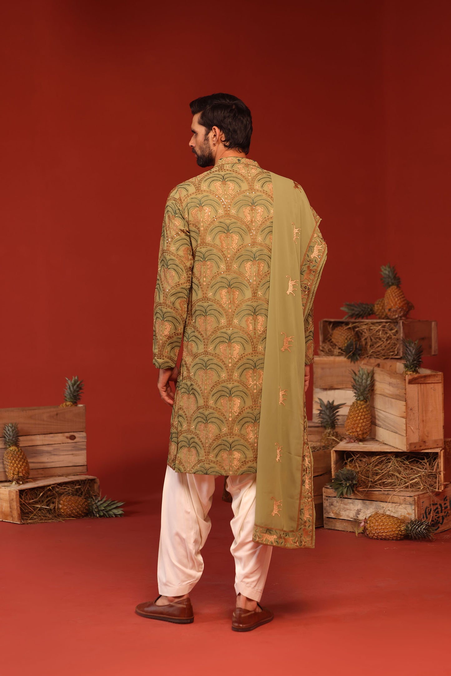 ANVAY MEHANDI KURTA SET
