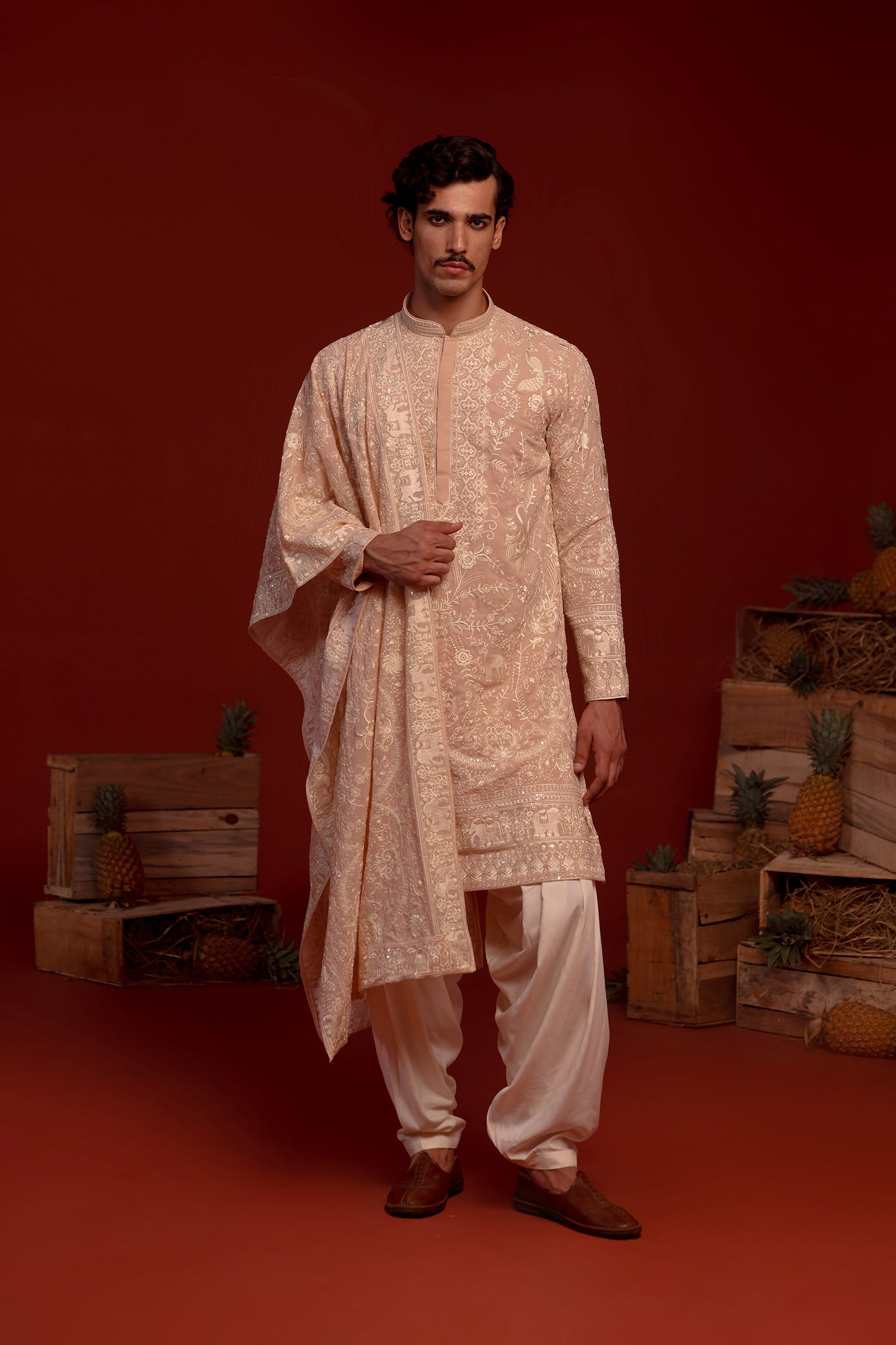 ADITH PINK KURTA SET