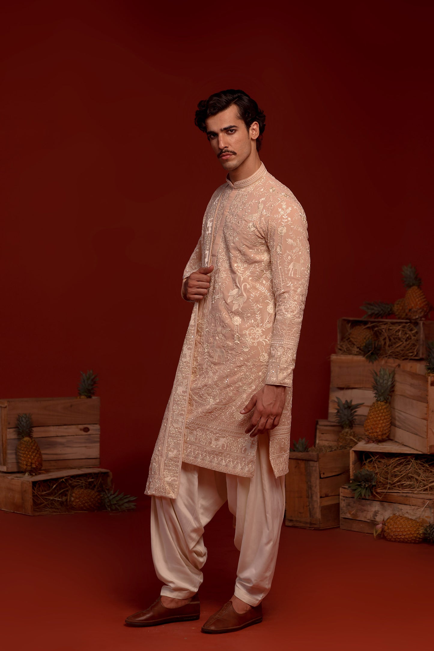 ADITH PINK KURTA SET