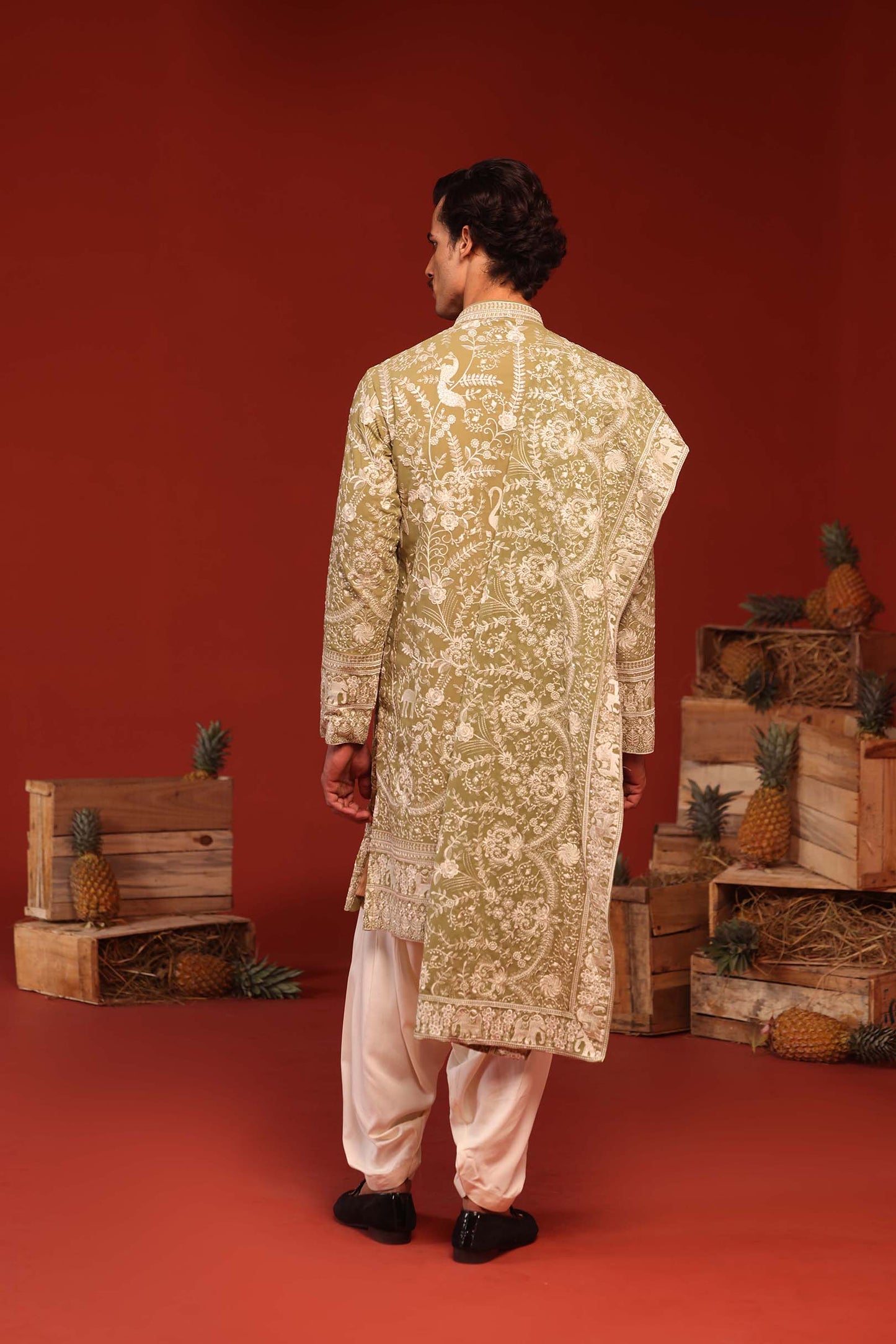 MRITYUNJAY MEHANDI KURTA SET