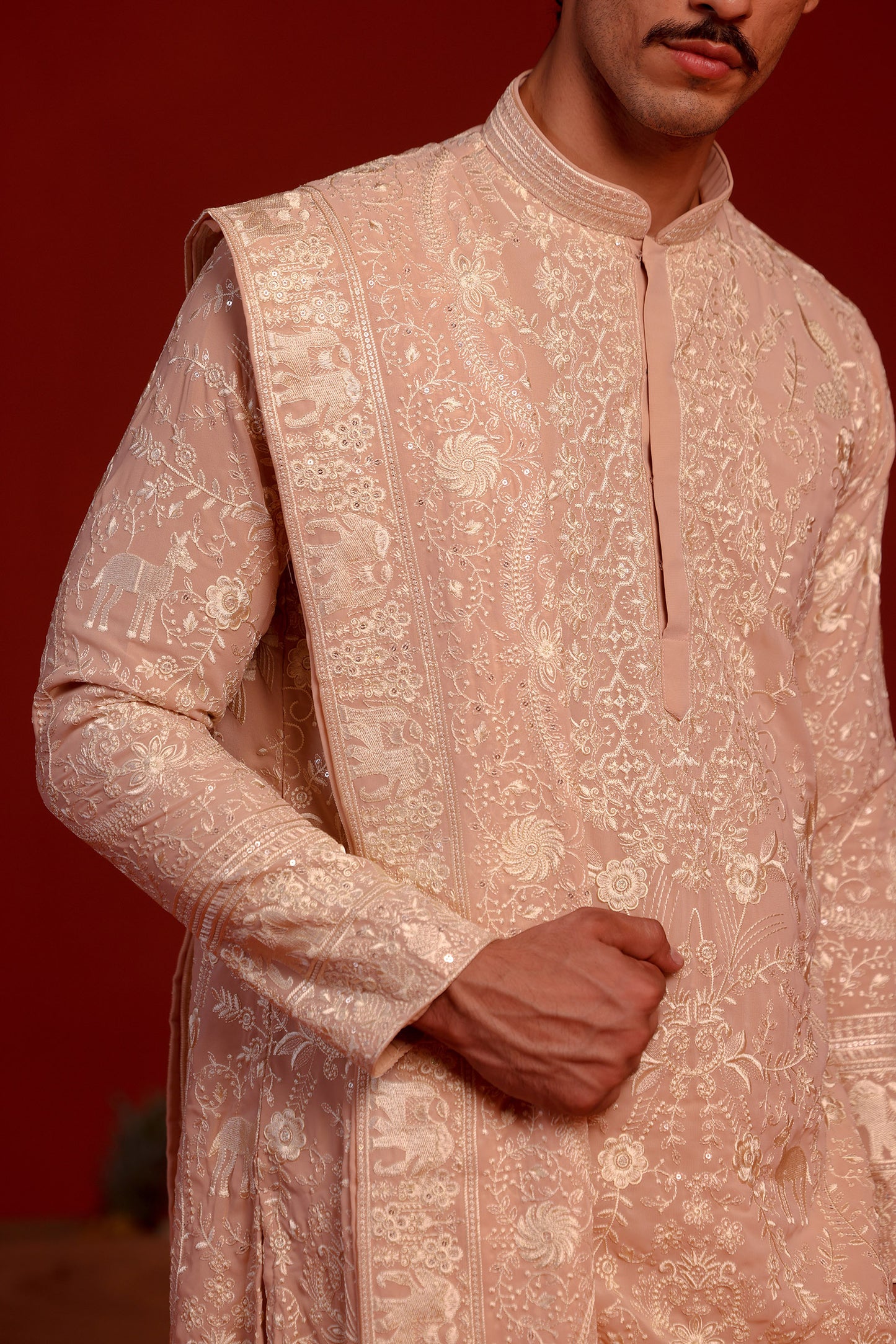 ADITH PINK KURTA SET