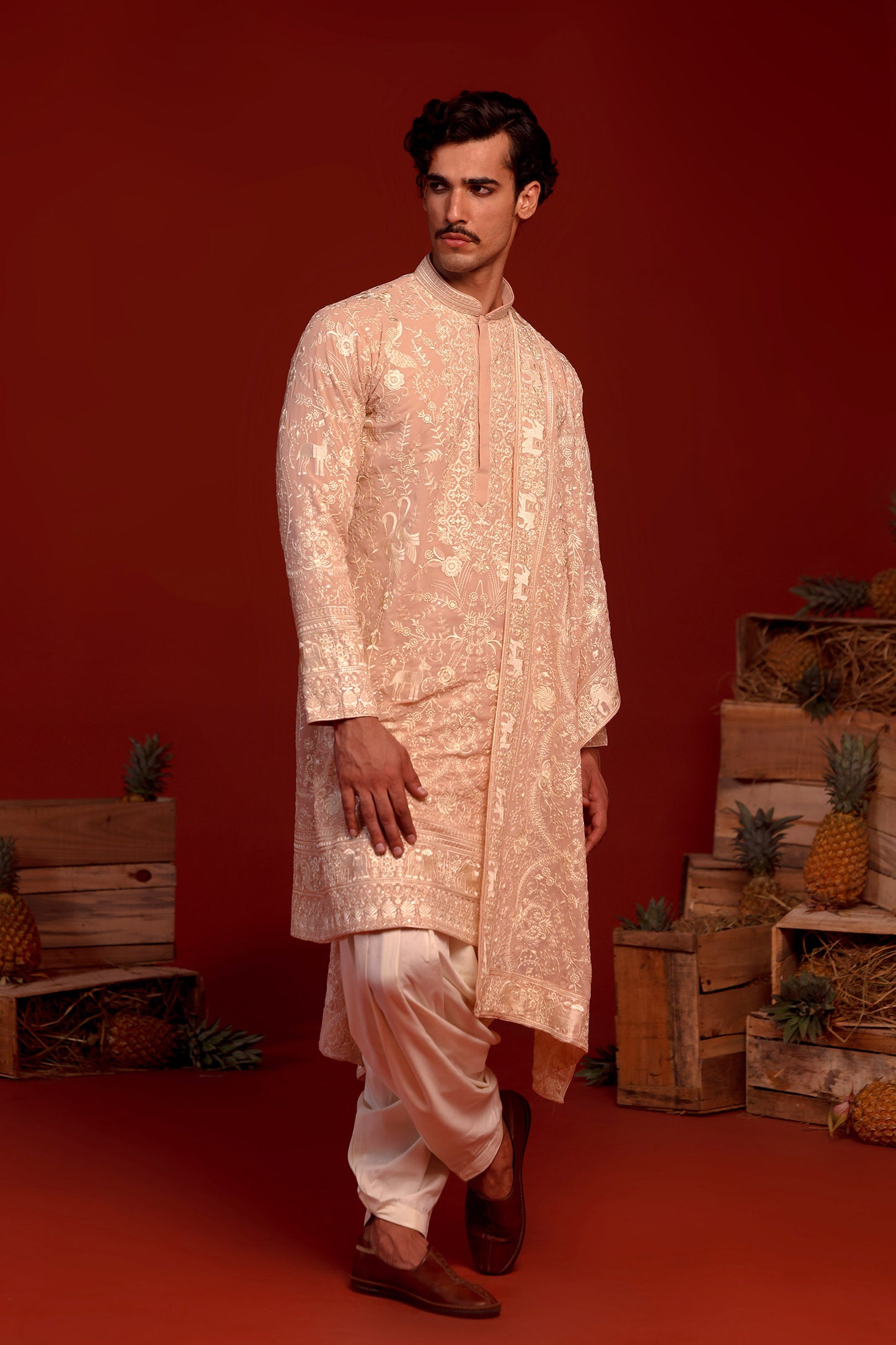 ADITH PINK KURTA SET