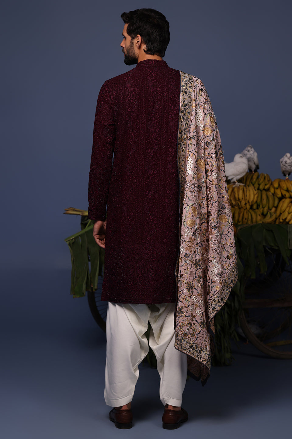 RAFI WINE KURTA SET