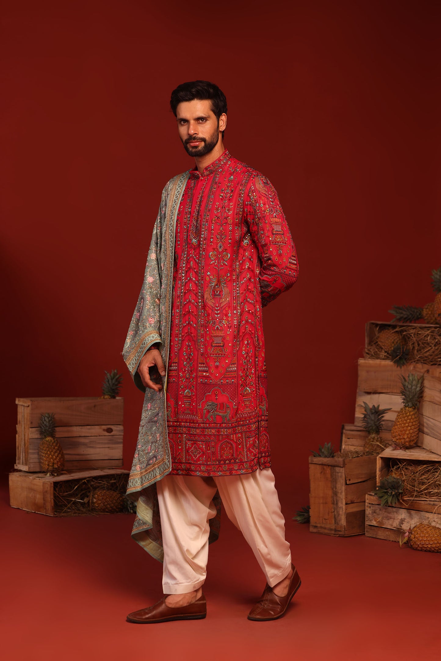 TEJASV HOT PINK KURTA SET
