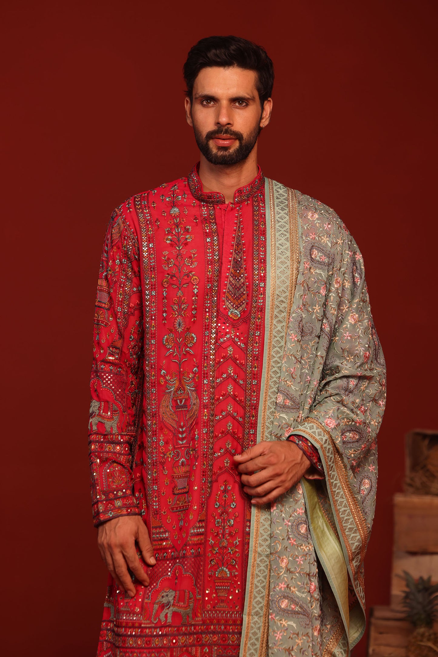 TEJASV HOT PINK KURTA SET