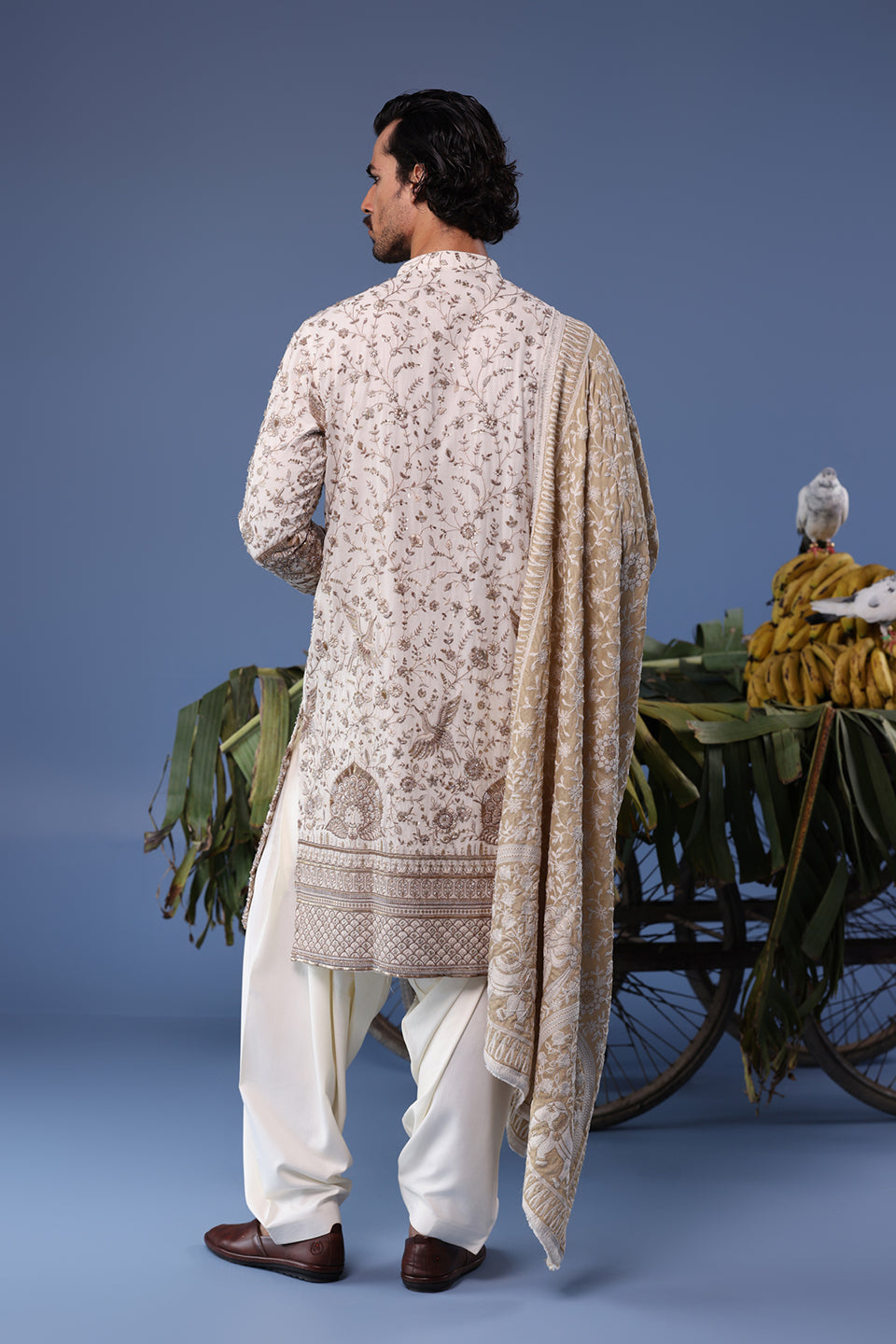UMAIR CREAM KURTA SET