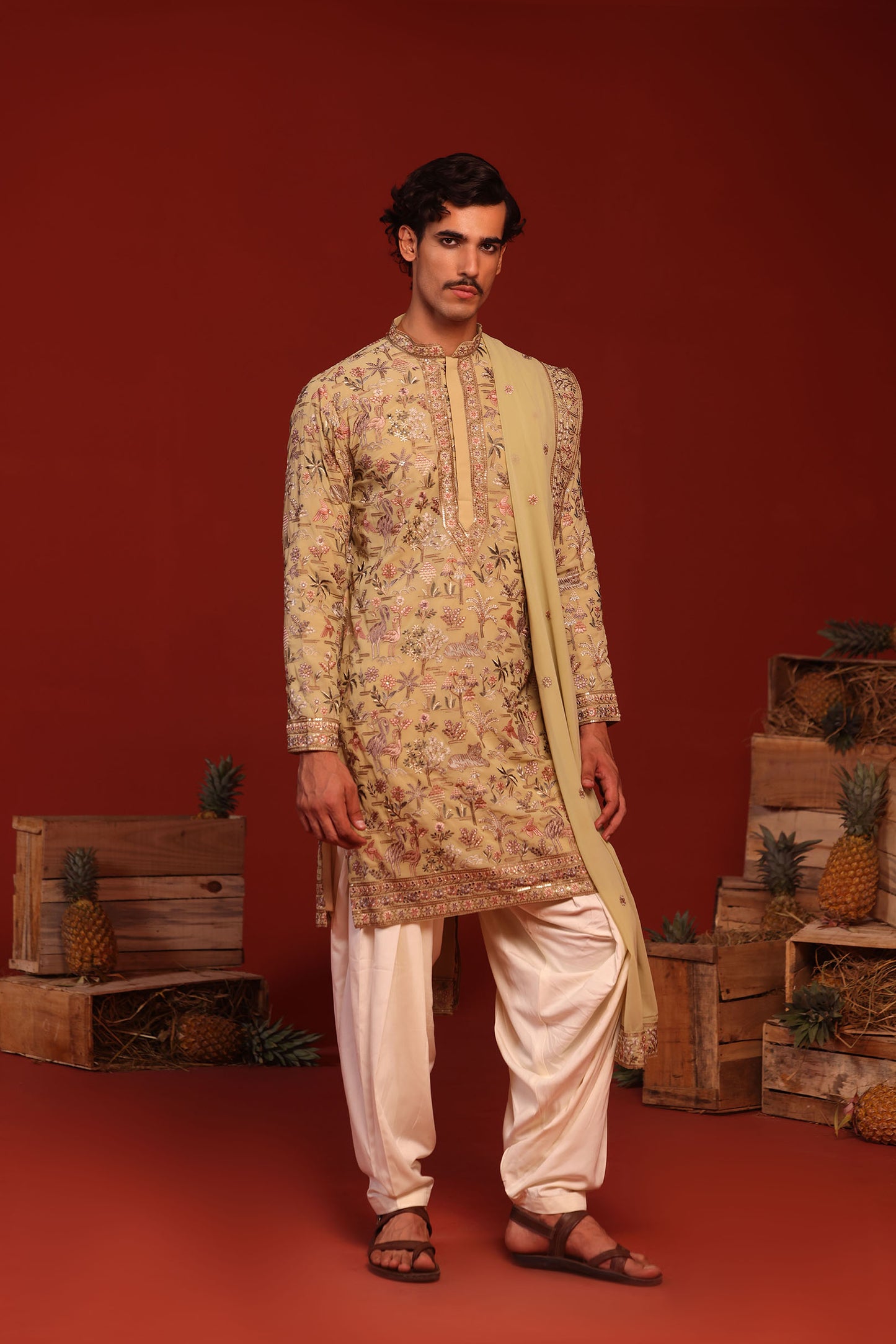 FALAK MEHANDI KURTA SET