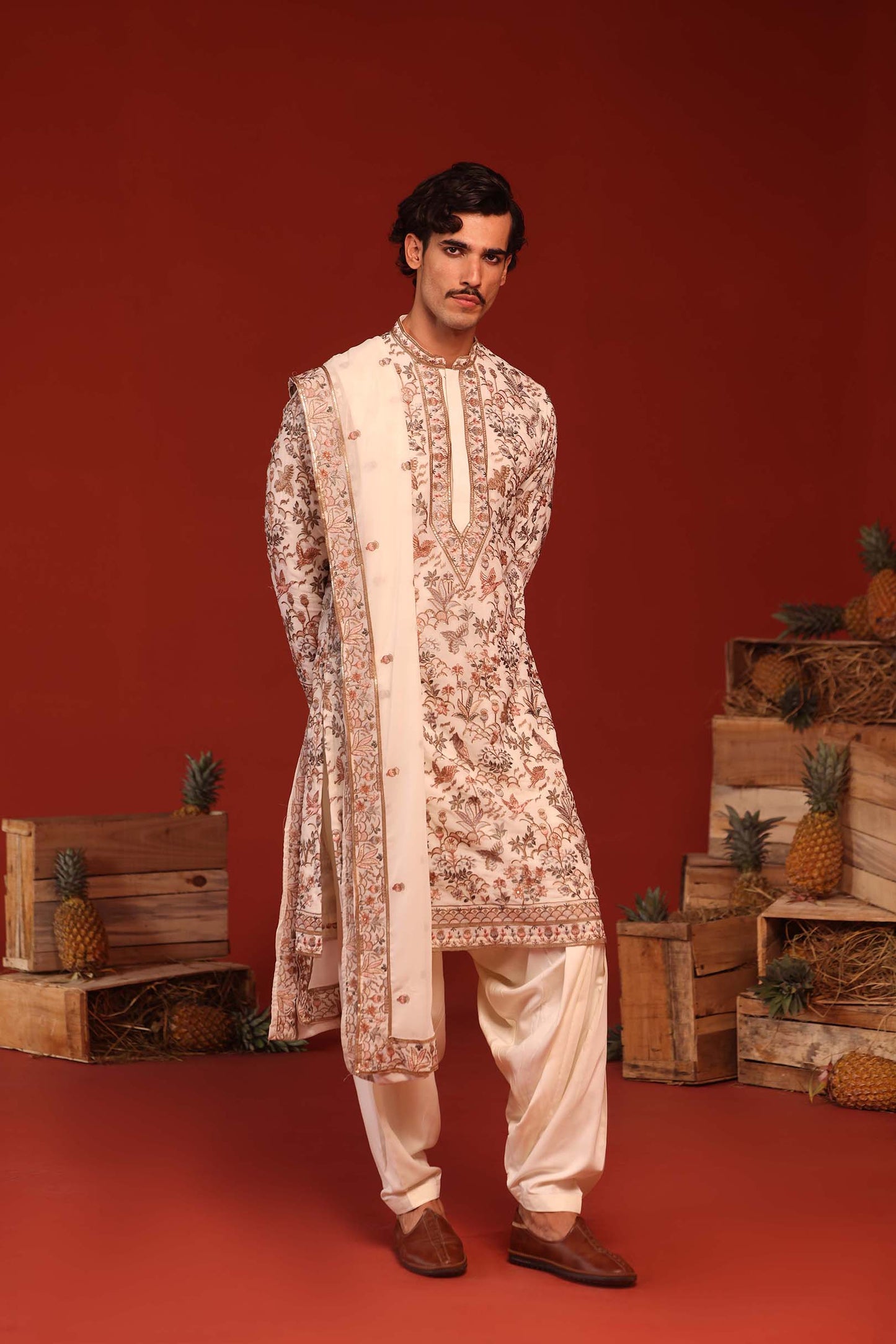 SARANG IVORY KURTA SET