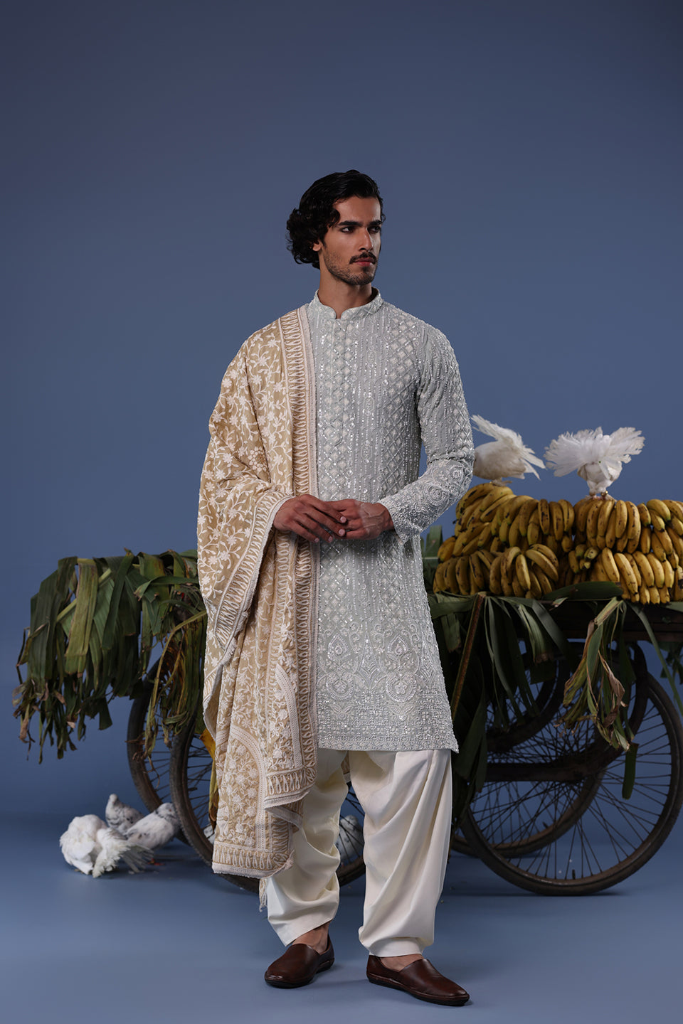 ALI BLUE KURTA SET