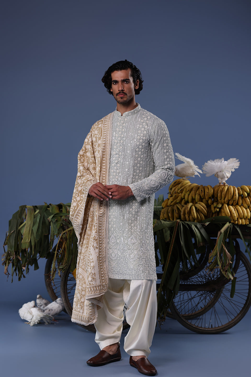 ALI BLUE KURTA SET