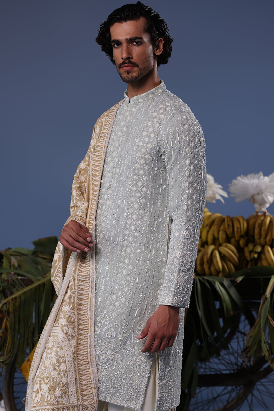 ALI BLUE KURTA SET