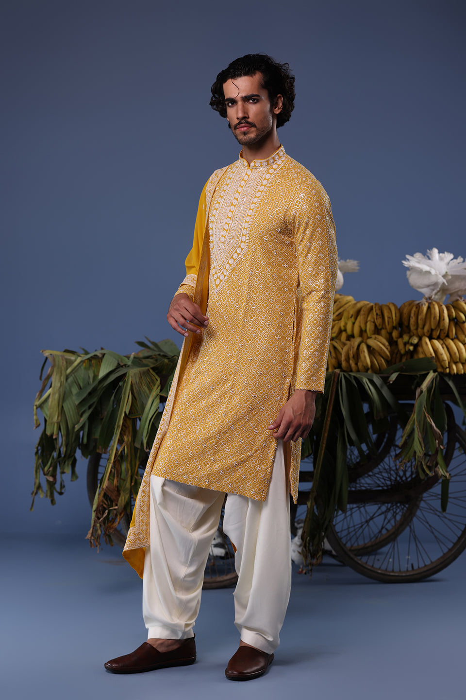 SHEHROZ HALDI KURTA SET