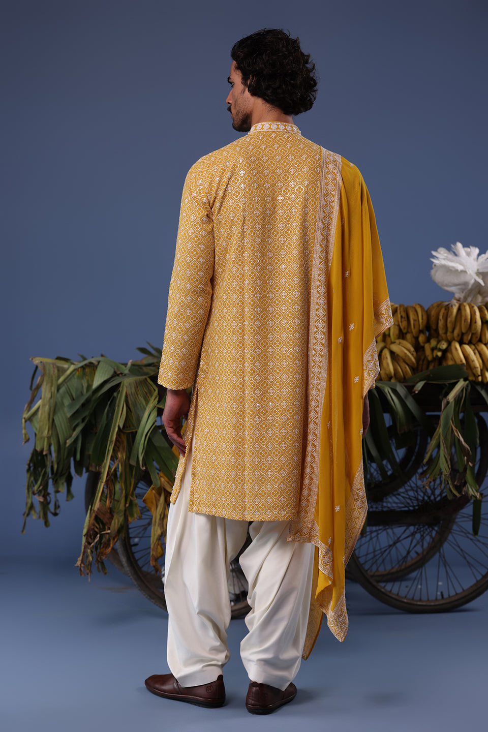 SHEHROZ HALDI KURTA SET