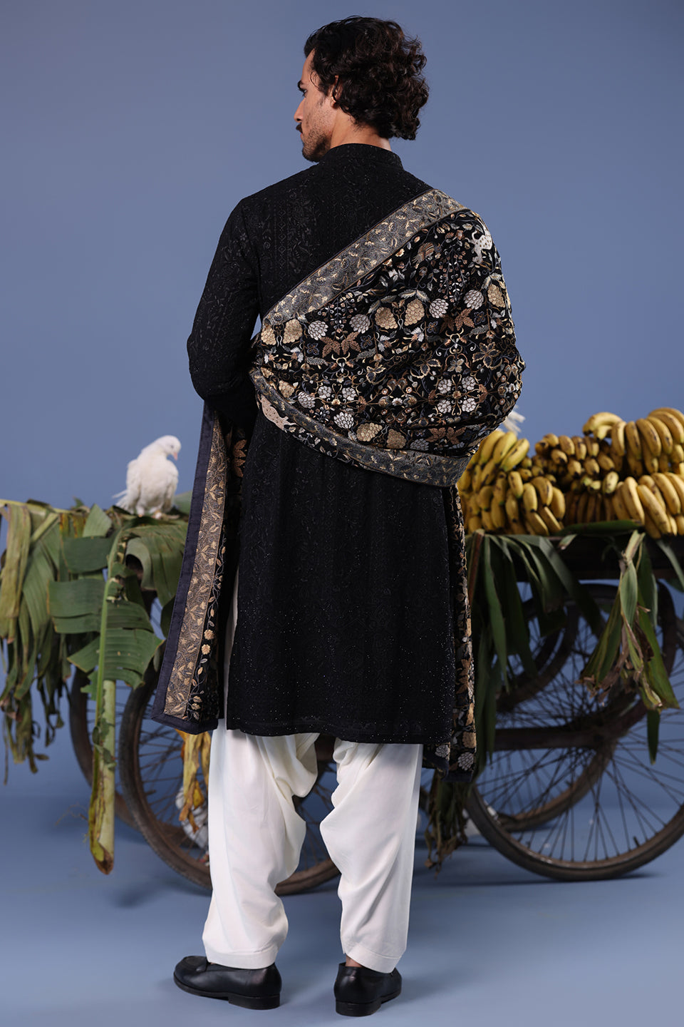 KASHIF BLACK KURTA SET