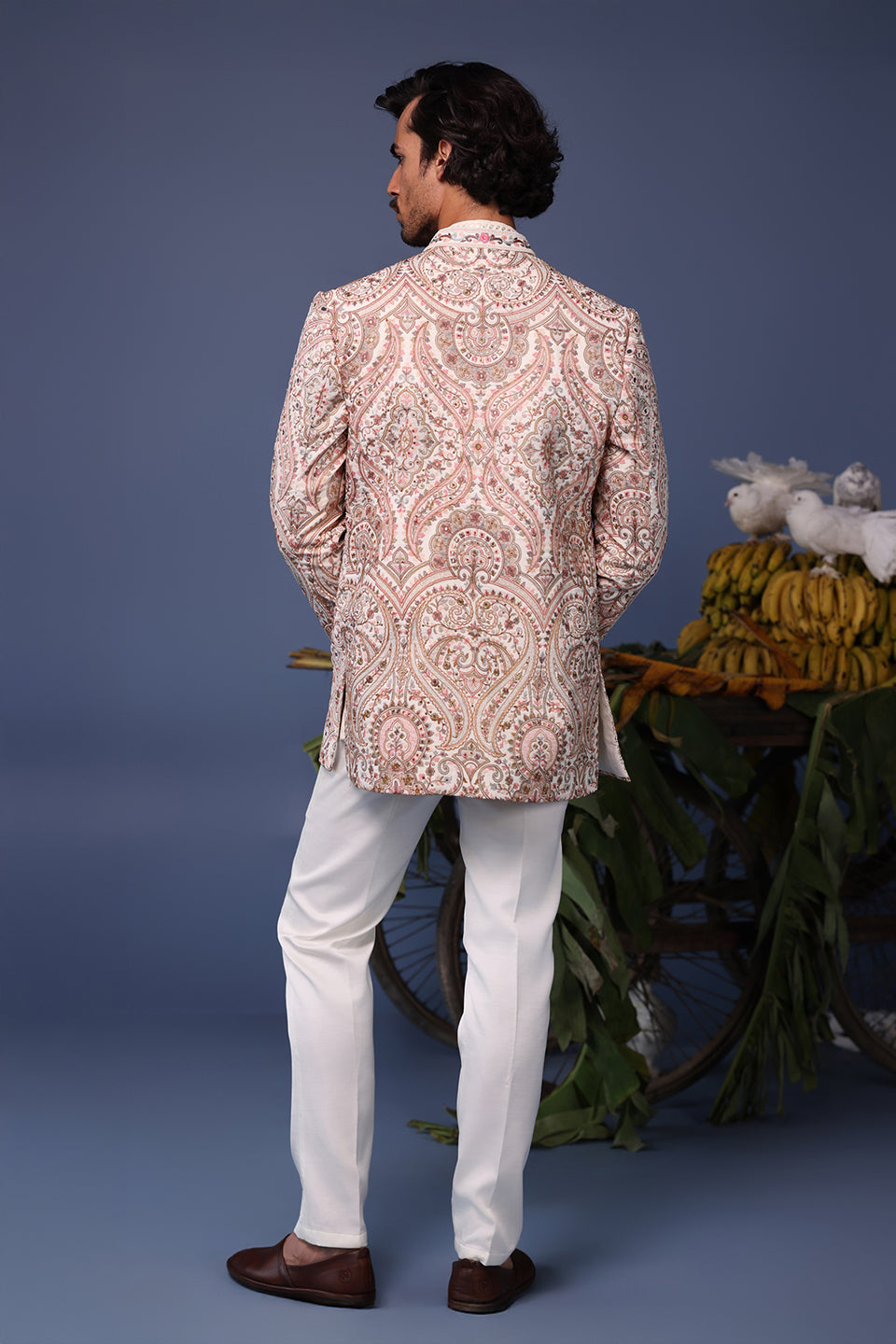 IDREES KASHMIRI MULTI COLOURED JODHPURI SET