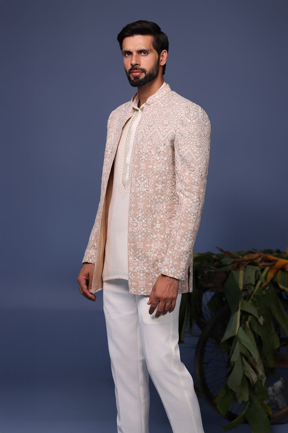 SHEHZAD BEIGE JODHPURI SET