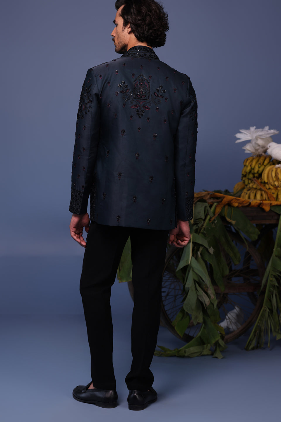 KUSH NAVY BLUE JODHPURI SET