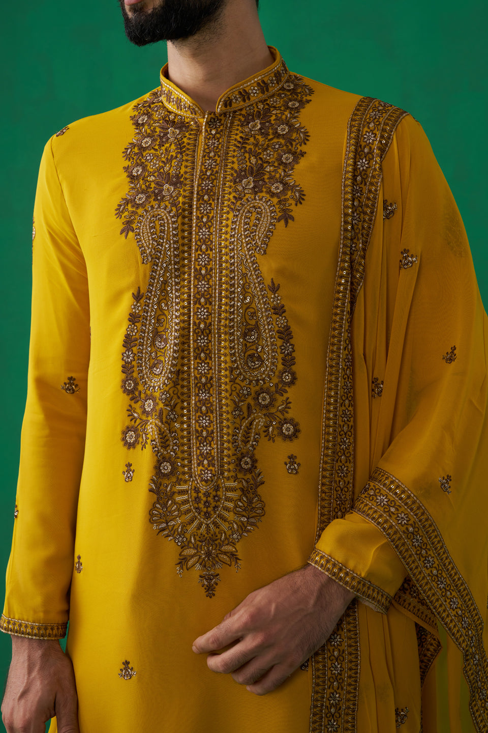 ARABIC HALDI KURTA SET