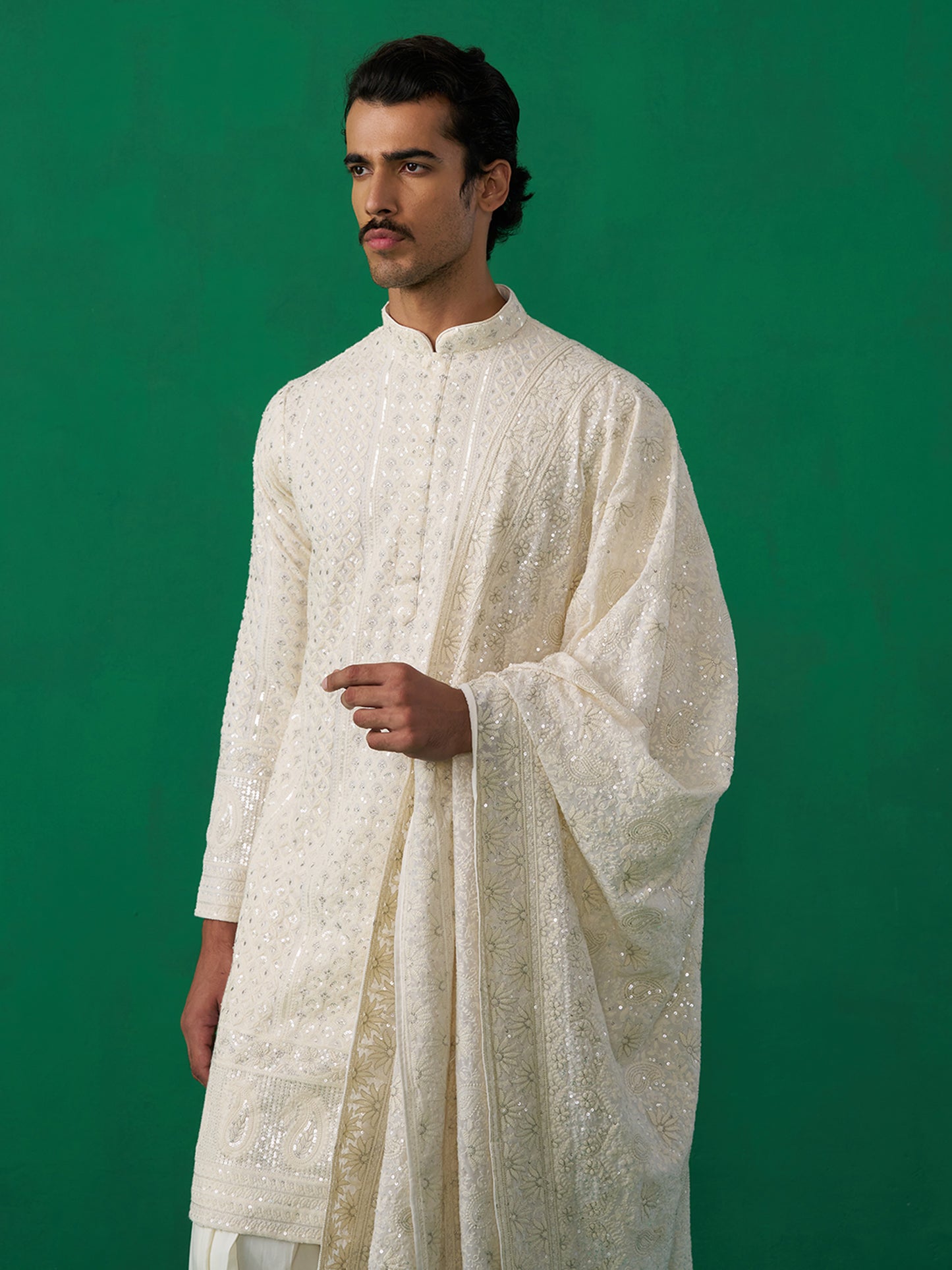 SULTAN IVORY KURTA SET