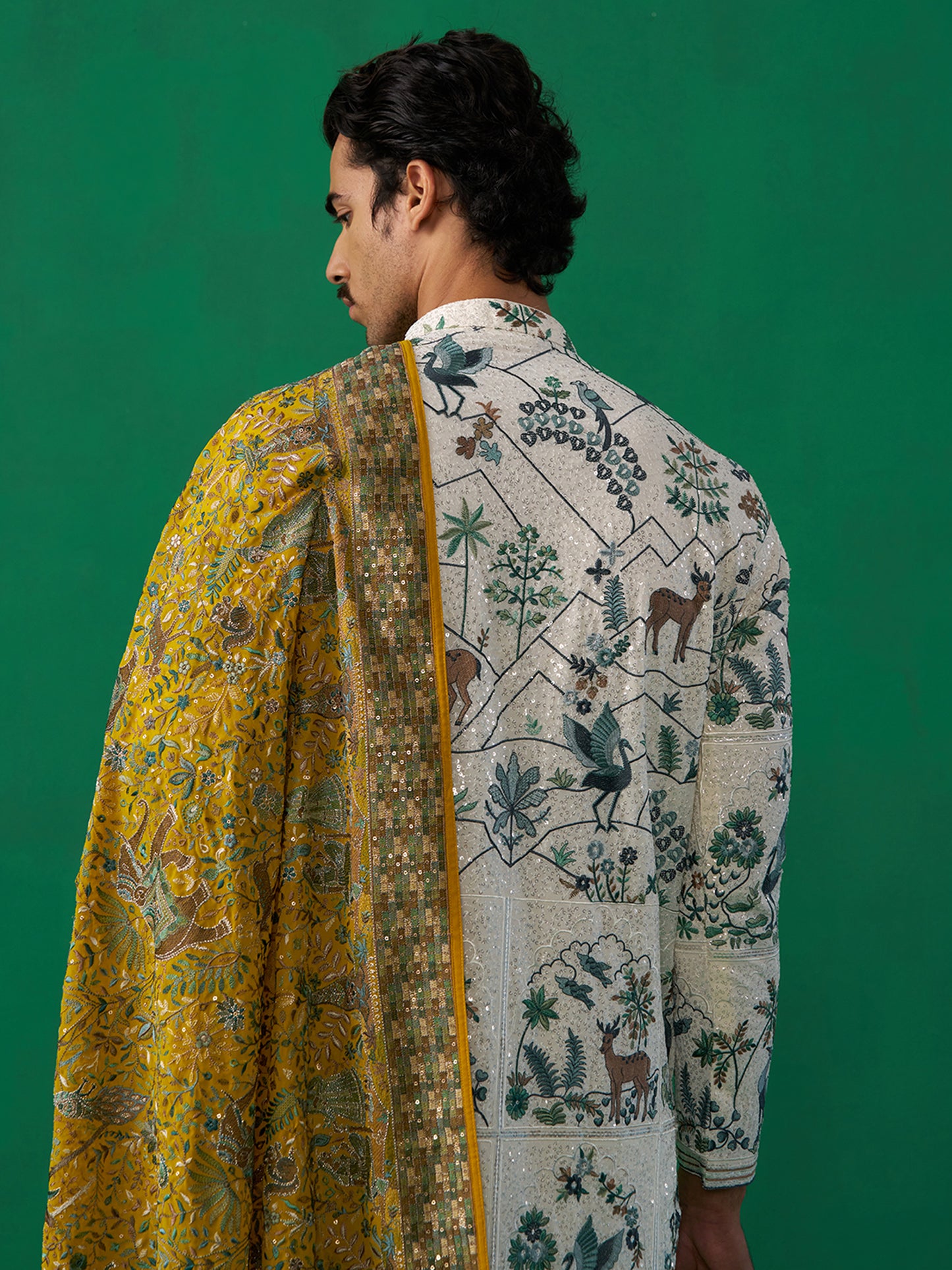 SWAN IVORY KURTA SET