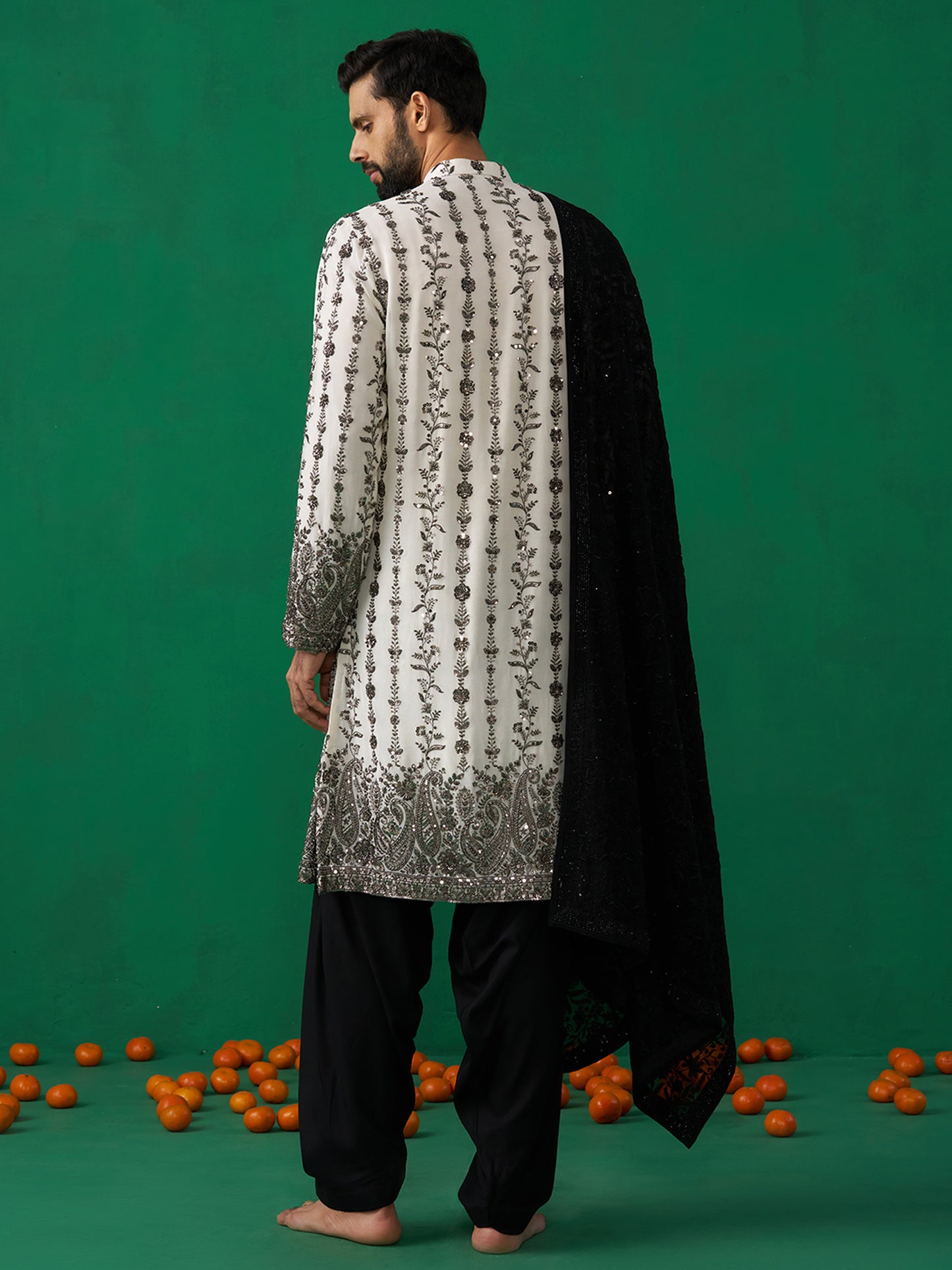 PAISLEY IVORY KURTA SET