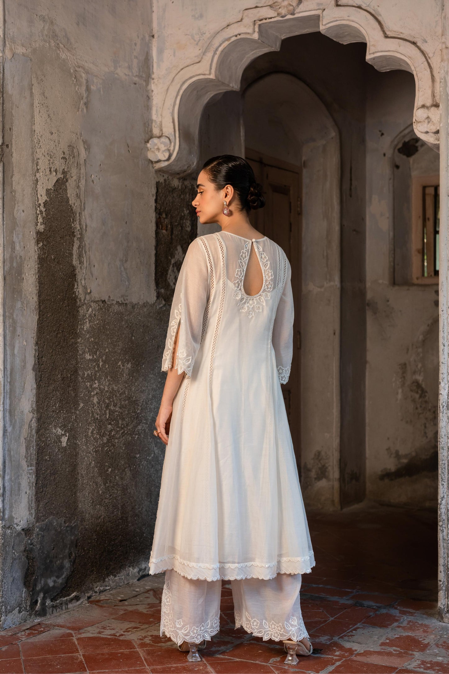 OFF WHITE KURTA SET